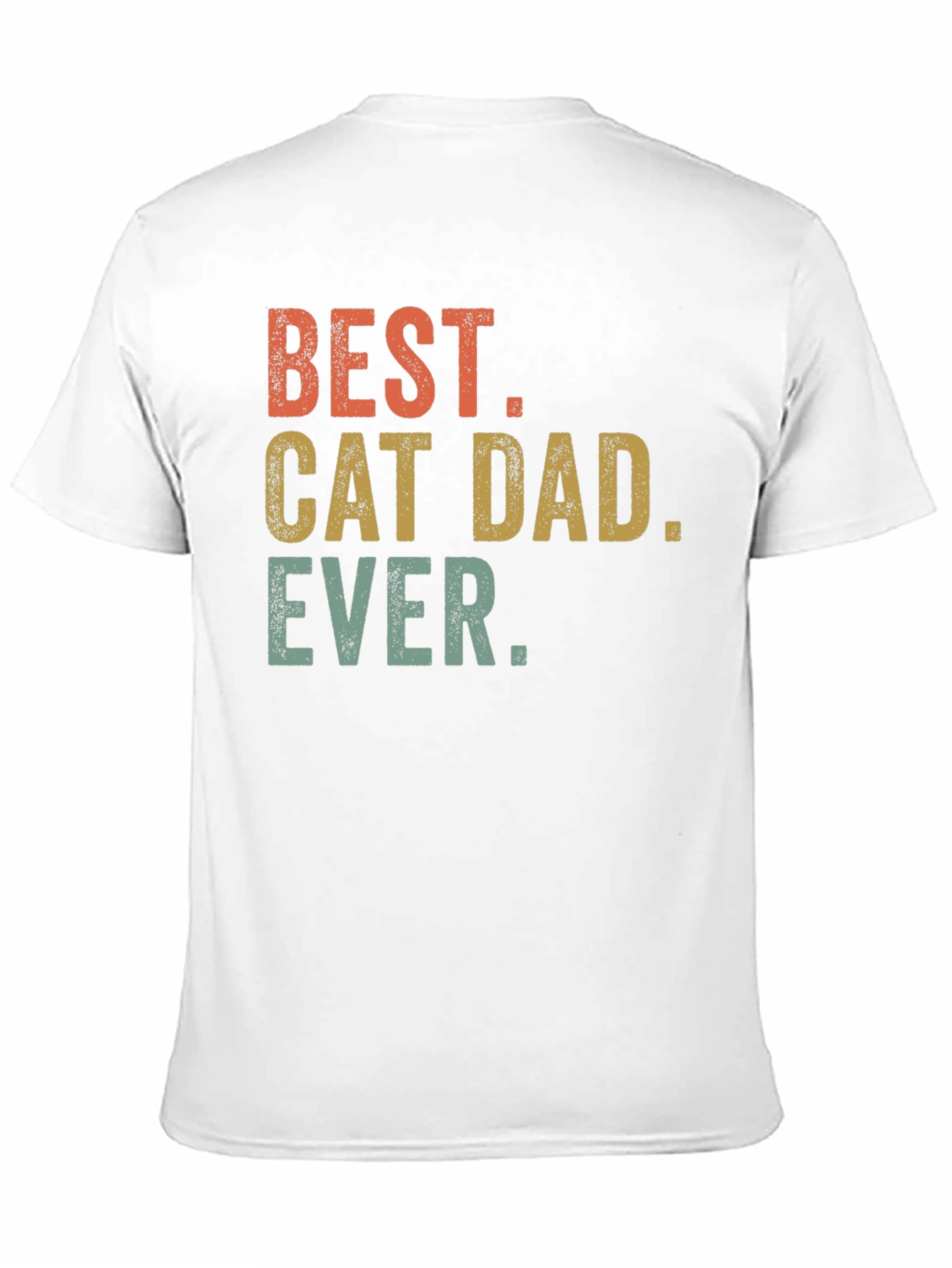 Black Best Cat Dad Ever T-Shirt - Black Graphic Tee view 11