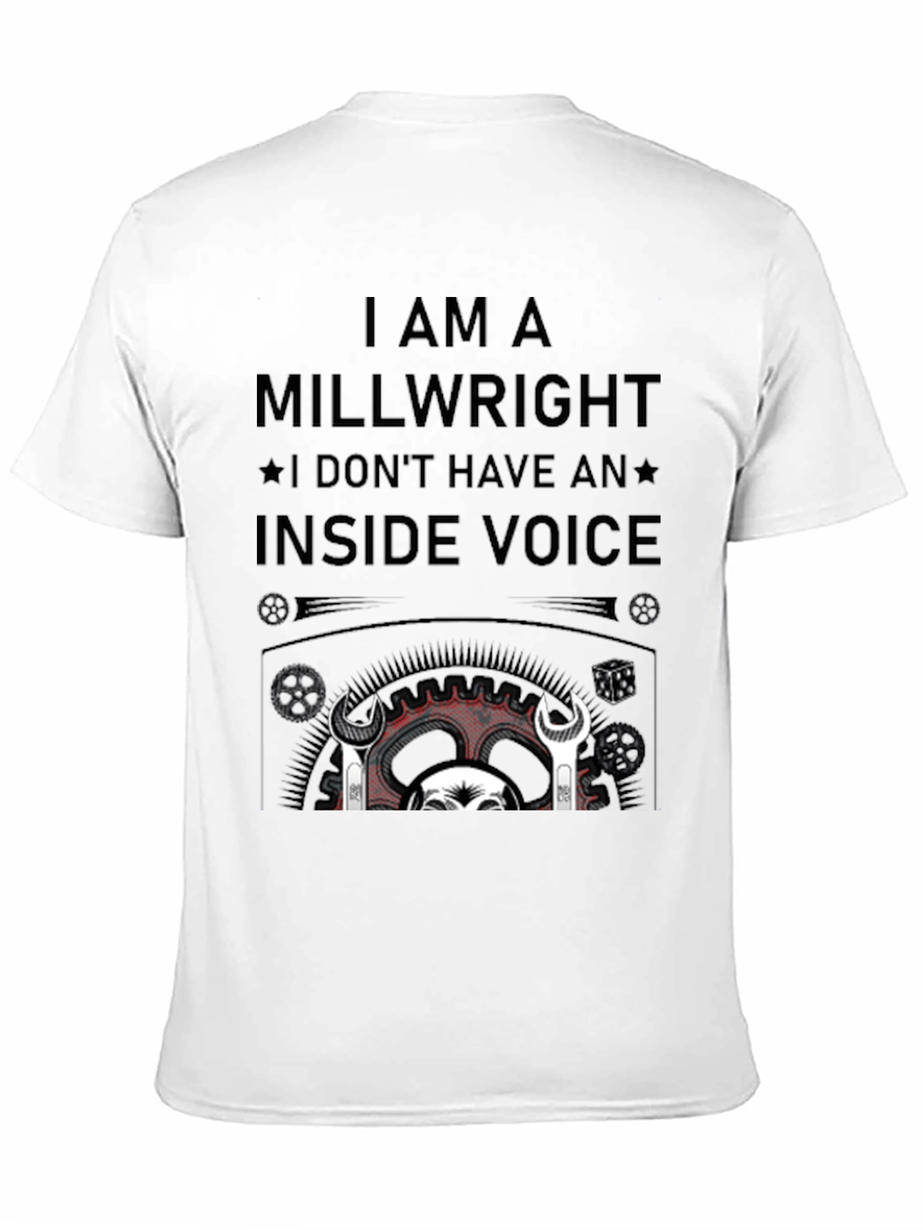 Black Millwright I Don't Have an Inside Voice Black T-Shirt view 11