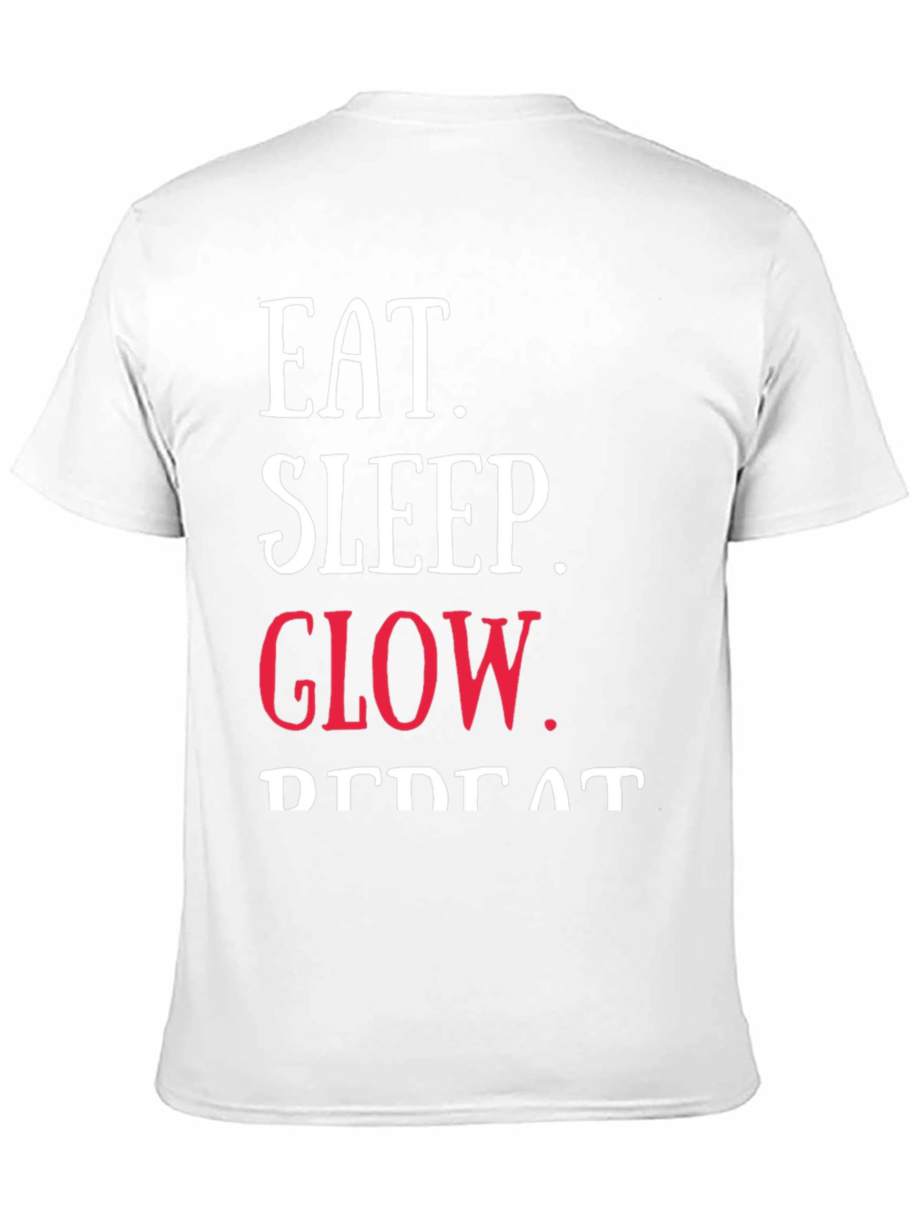 Black Eat Sleep Glow Repeat Graphic Tee view 11