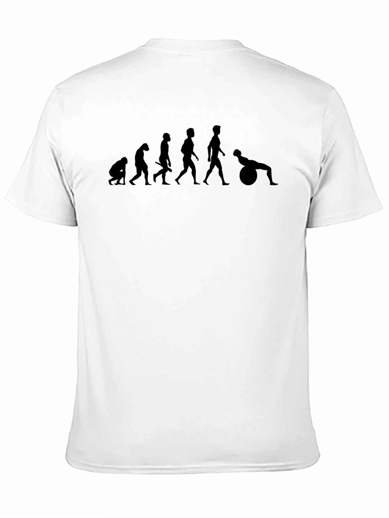 Black Evolution of Fitness Black T-Shirt view 11
