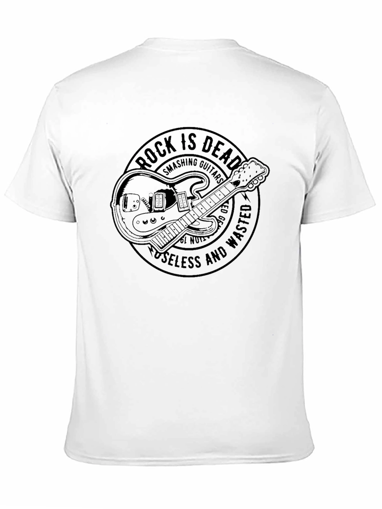 Black Rock is Dead Guitar Graphic T-Shirt view 11