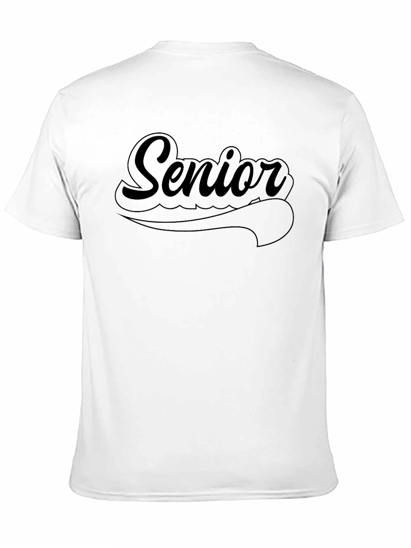 Black Senior Black Graphic Tee - Graduation Year T-Shirt view 11