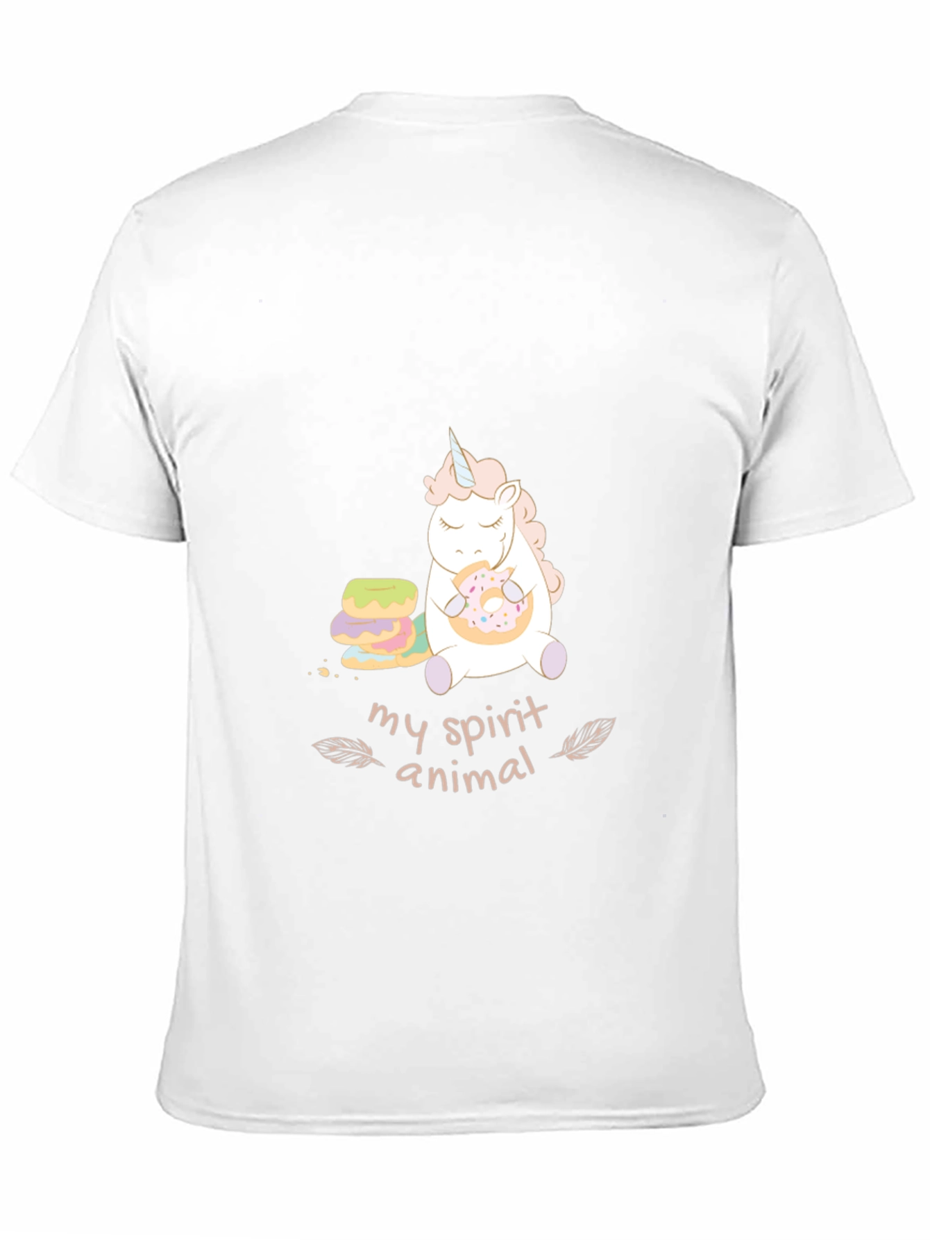 Black Unicorn Spirit Animal Graphic Tee - Black view 11