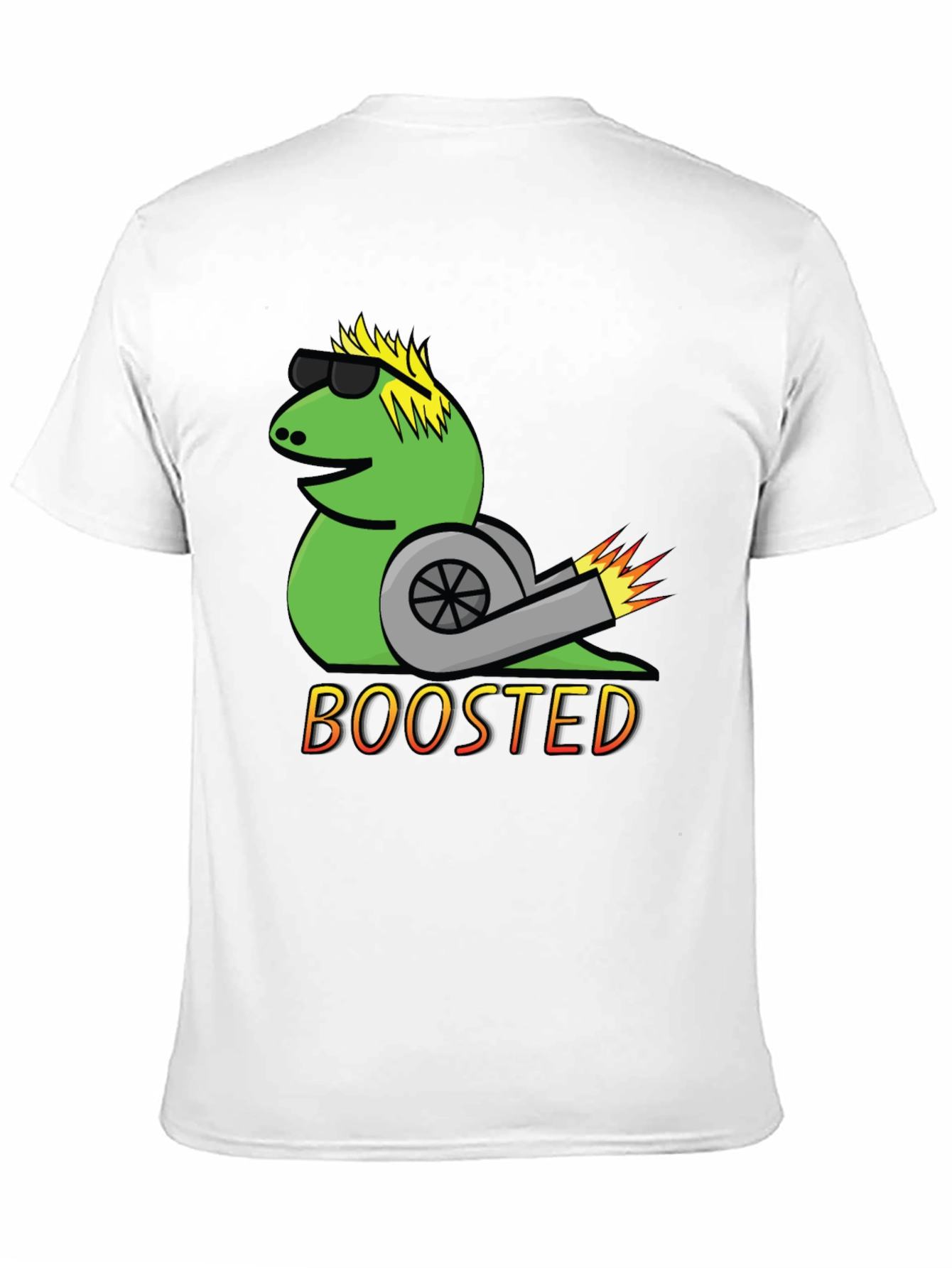 Black Boosted Snail T-Shirt - Cool Car Enthusiast Tee view 11