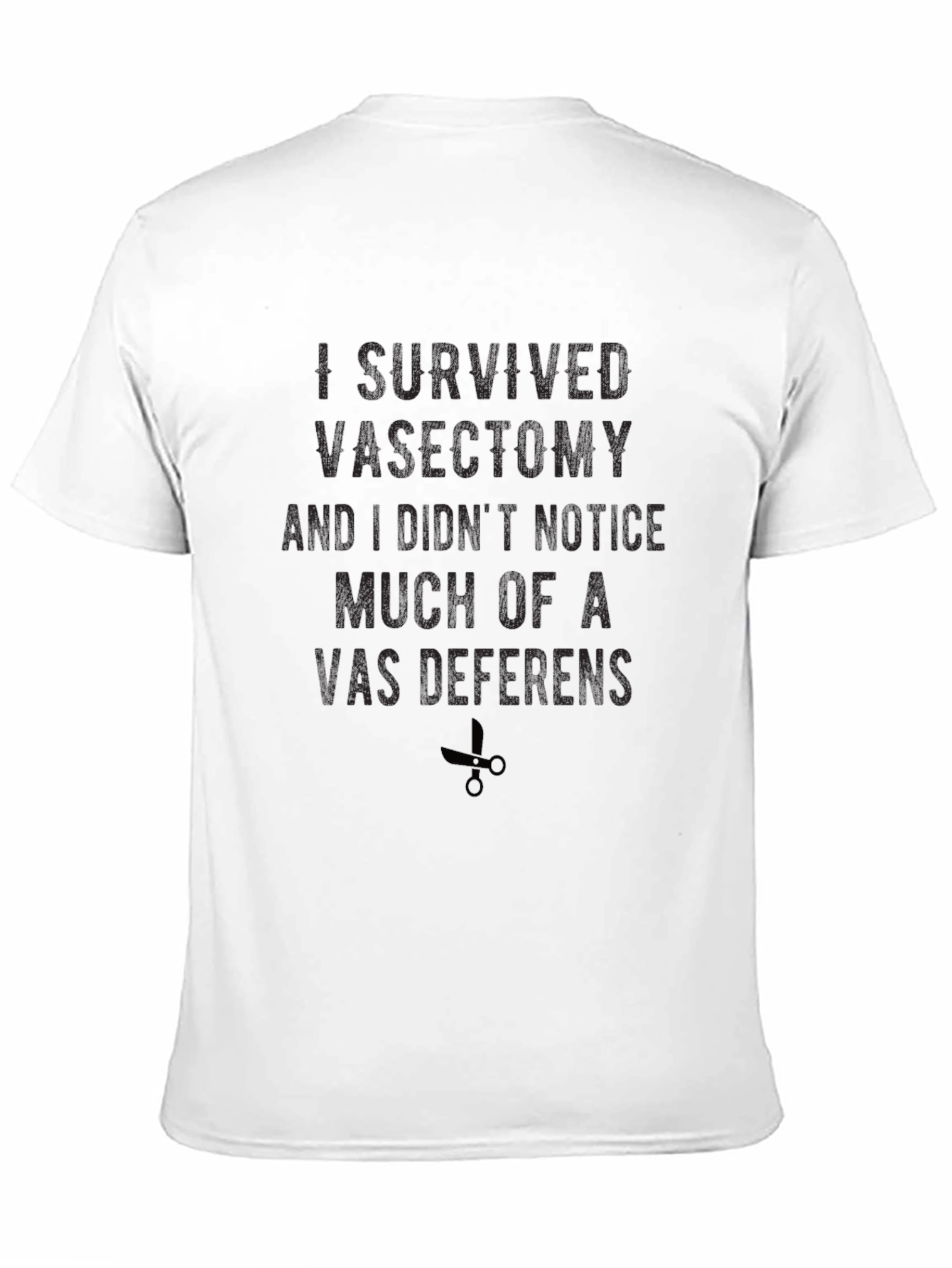 Black Vasectomy Survivor T-Shirt Funny Men's Tee view 11