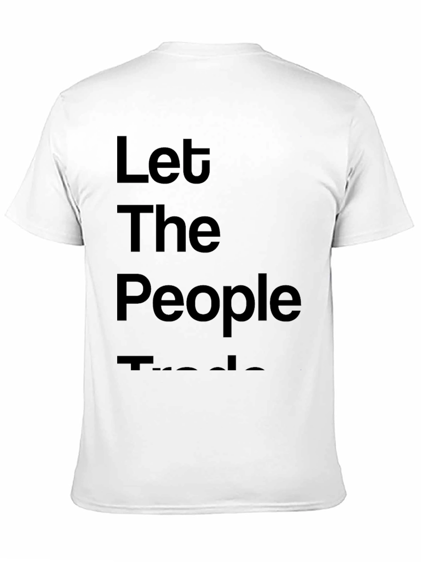 Black Let The People Trade Graphic Tee - Black view 11