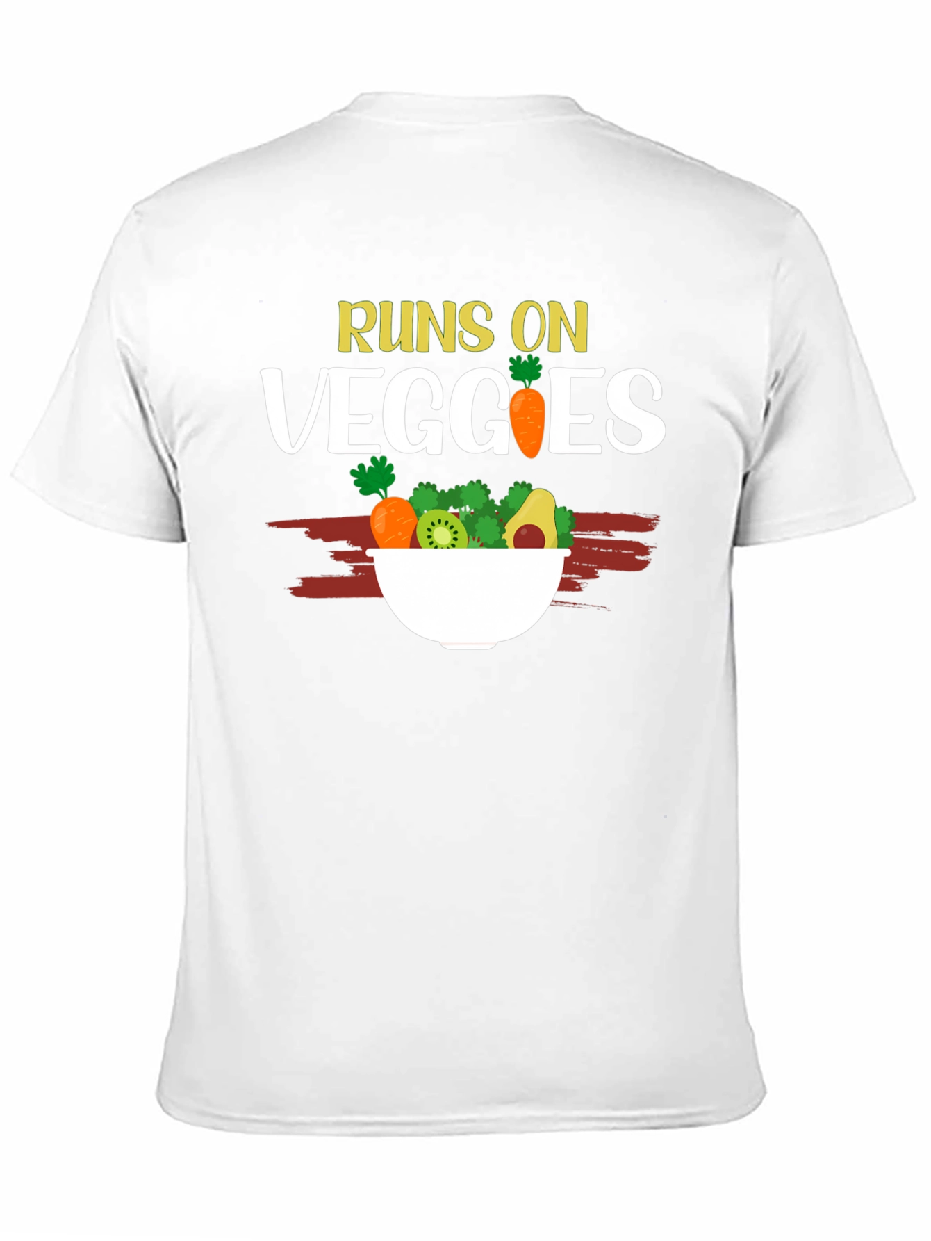Runs On Veggies T-Shirt - Vegan Friendly - 11