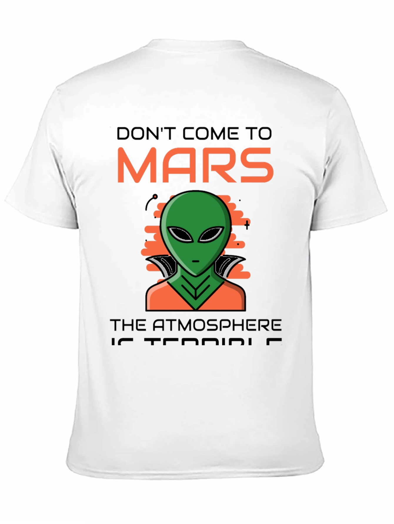 Black Don't Come To Mars Alien Graphic T-Shirt view 11