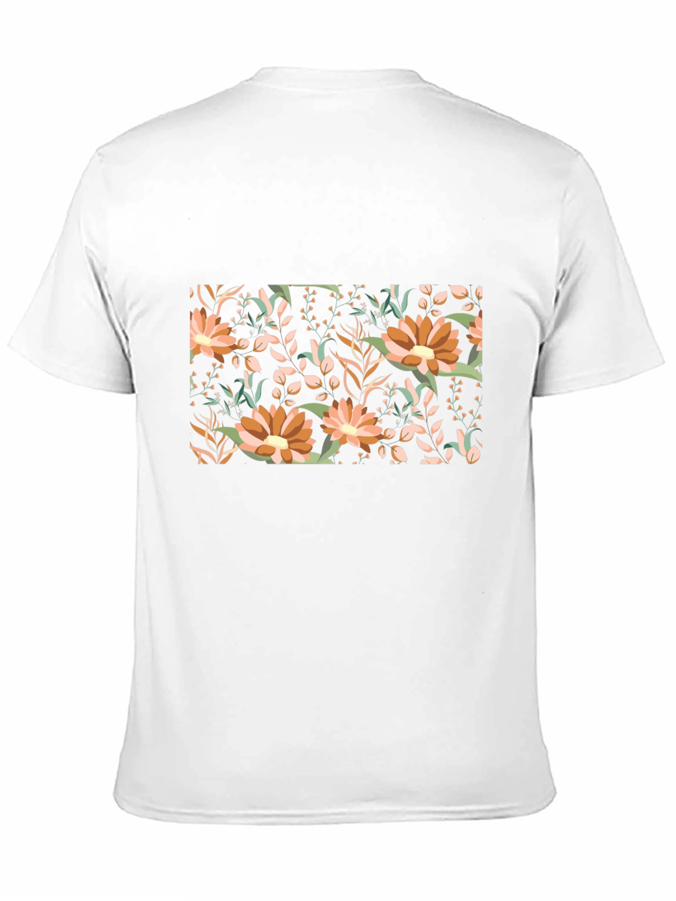 Black Floral Print Black T-Shirt view 11