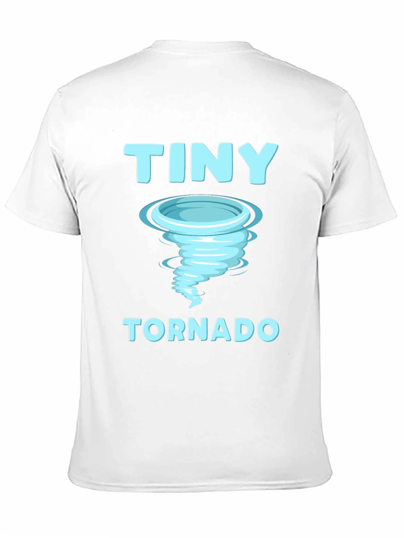 Black Tiny Tornado Graphic T-Shirt, Novelty Weather Tee view 11