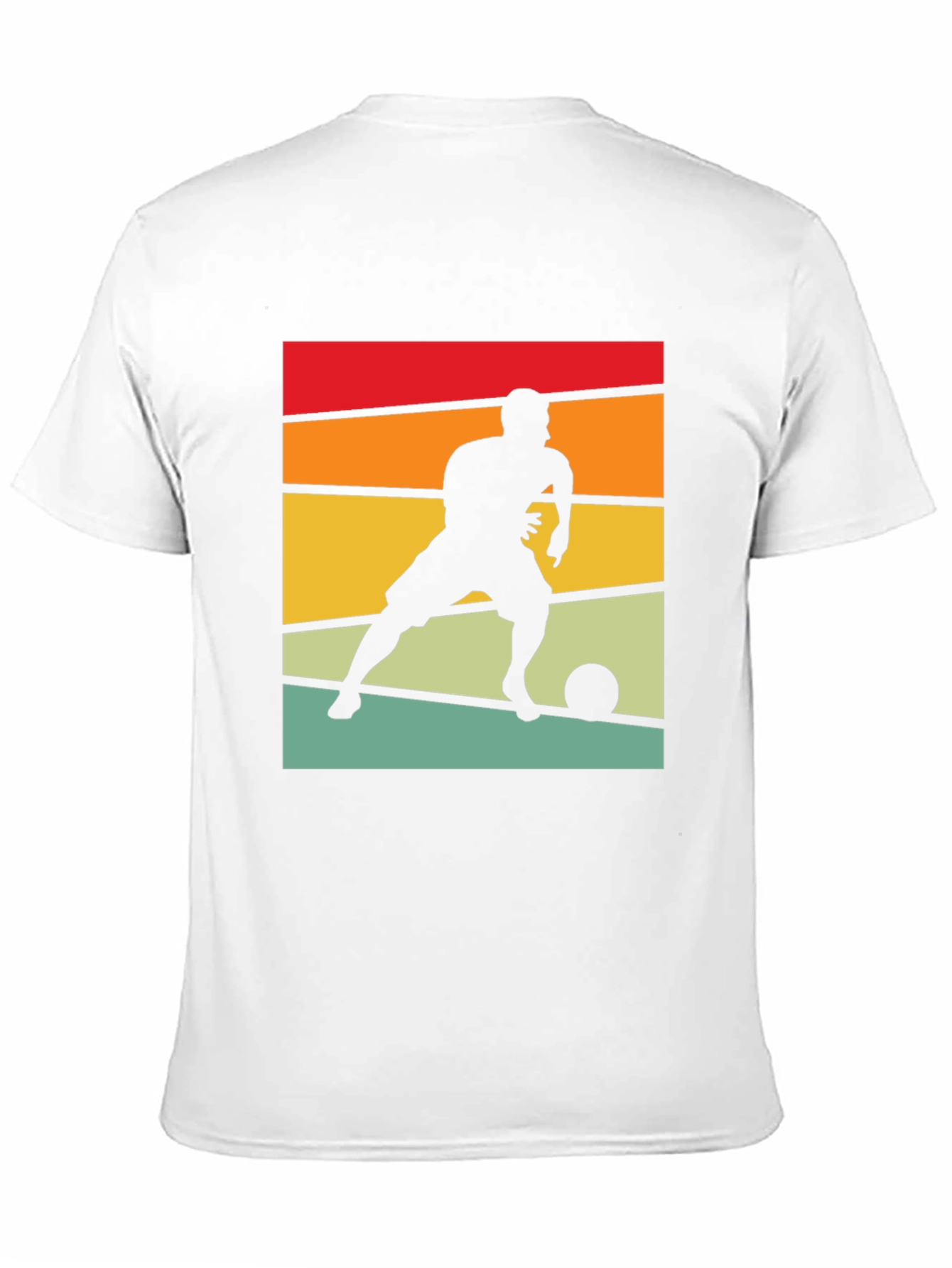 Black Retro Soccer Player Graphic Tee view 11