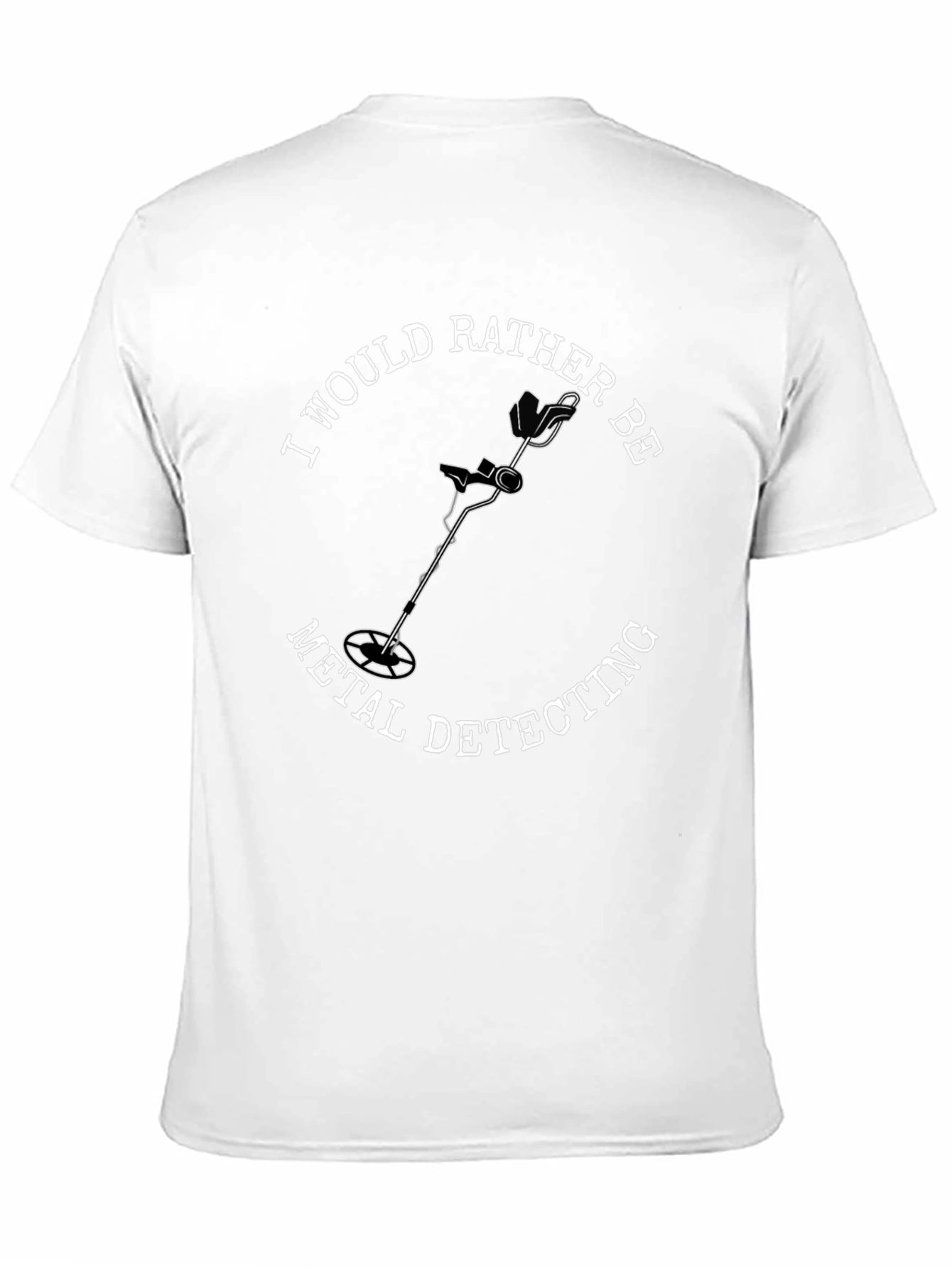 Black Metal Detecting Enthusiast Black T-Shirt view 11