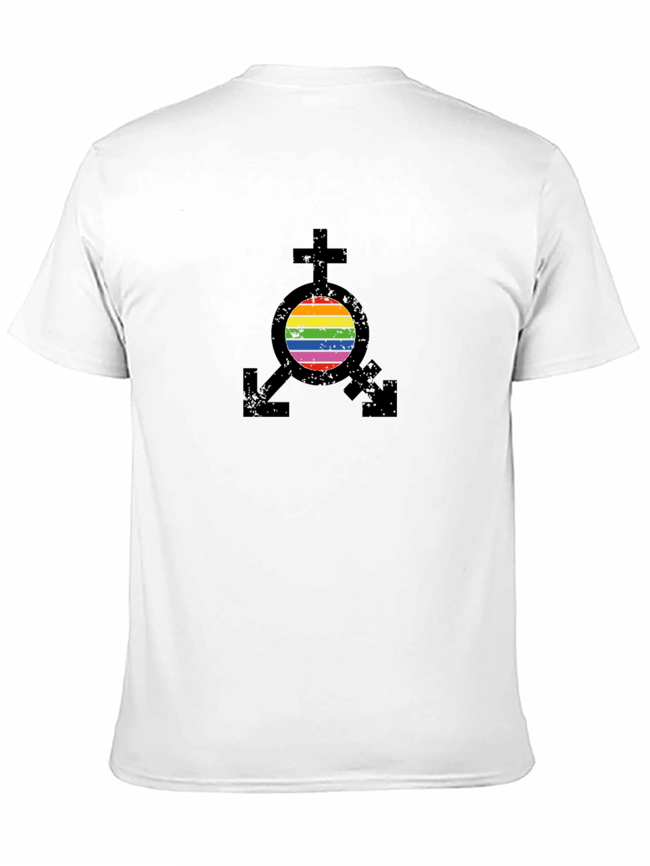 Black LGBTQ+ Transgender Pride T-Shirt view 11