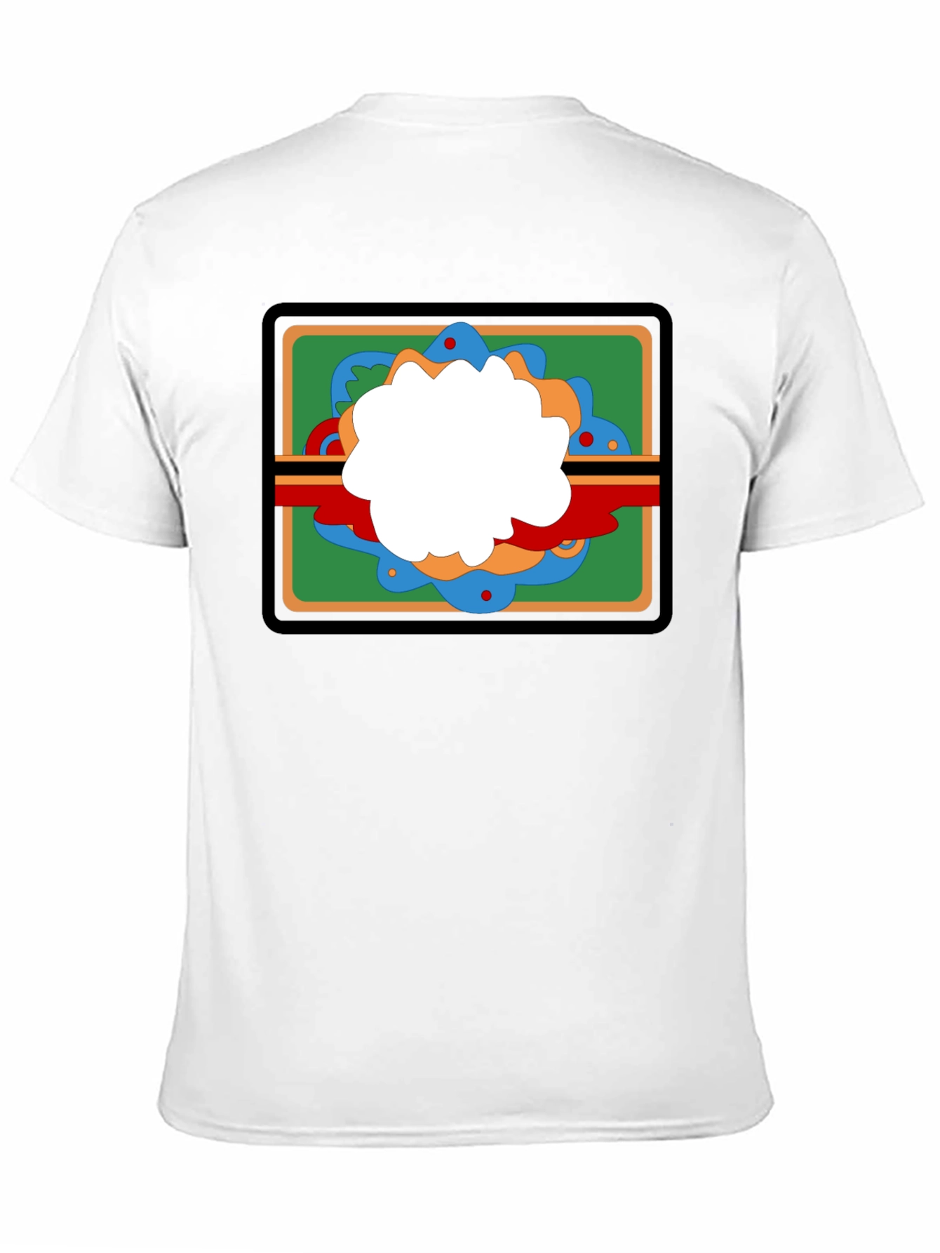 Black Retro Graphic Tee - Black Casual Cotton T-Shirt view 11