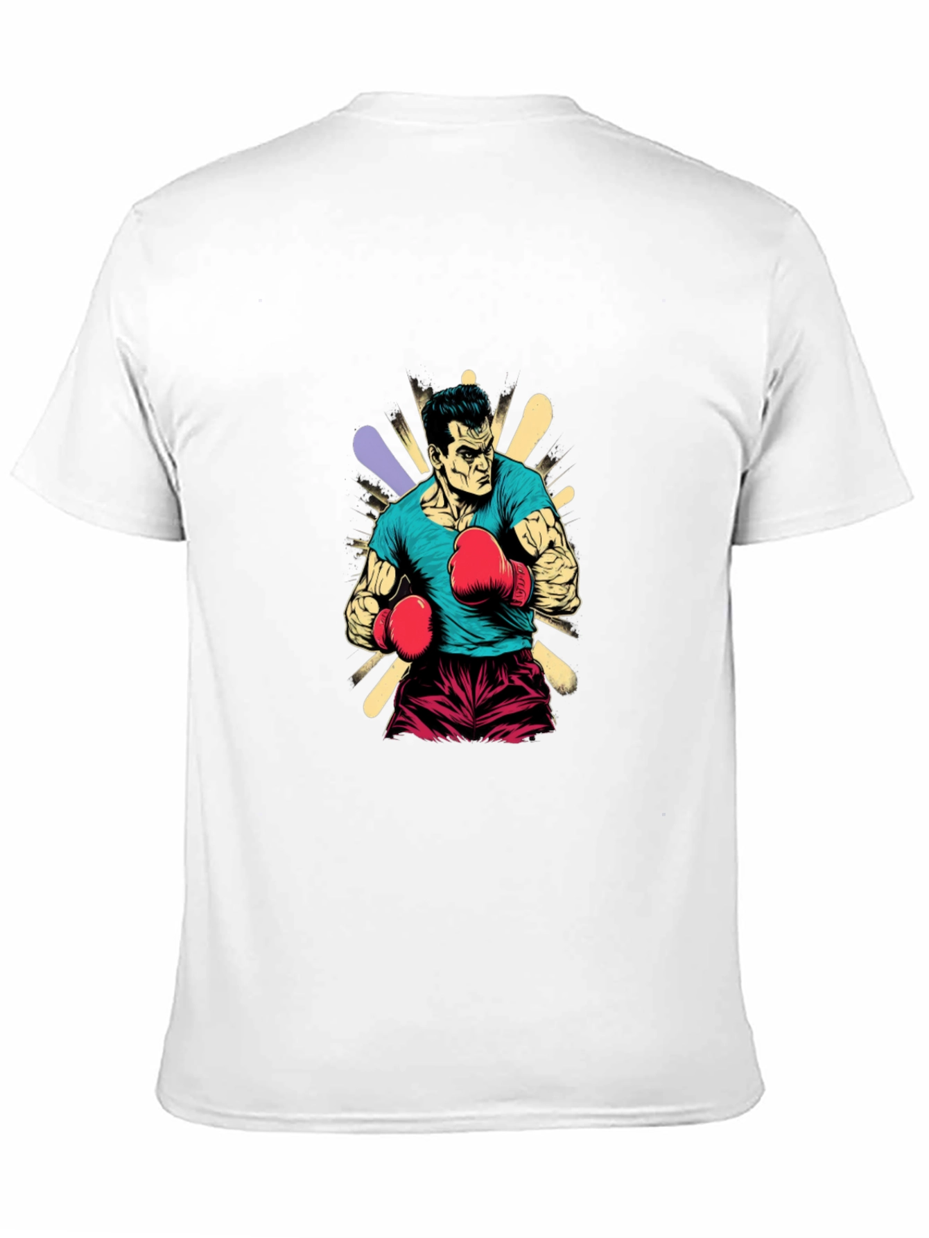 Black Boxer Graphic Tee - Black Cotton T-Shirt view 11