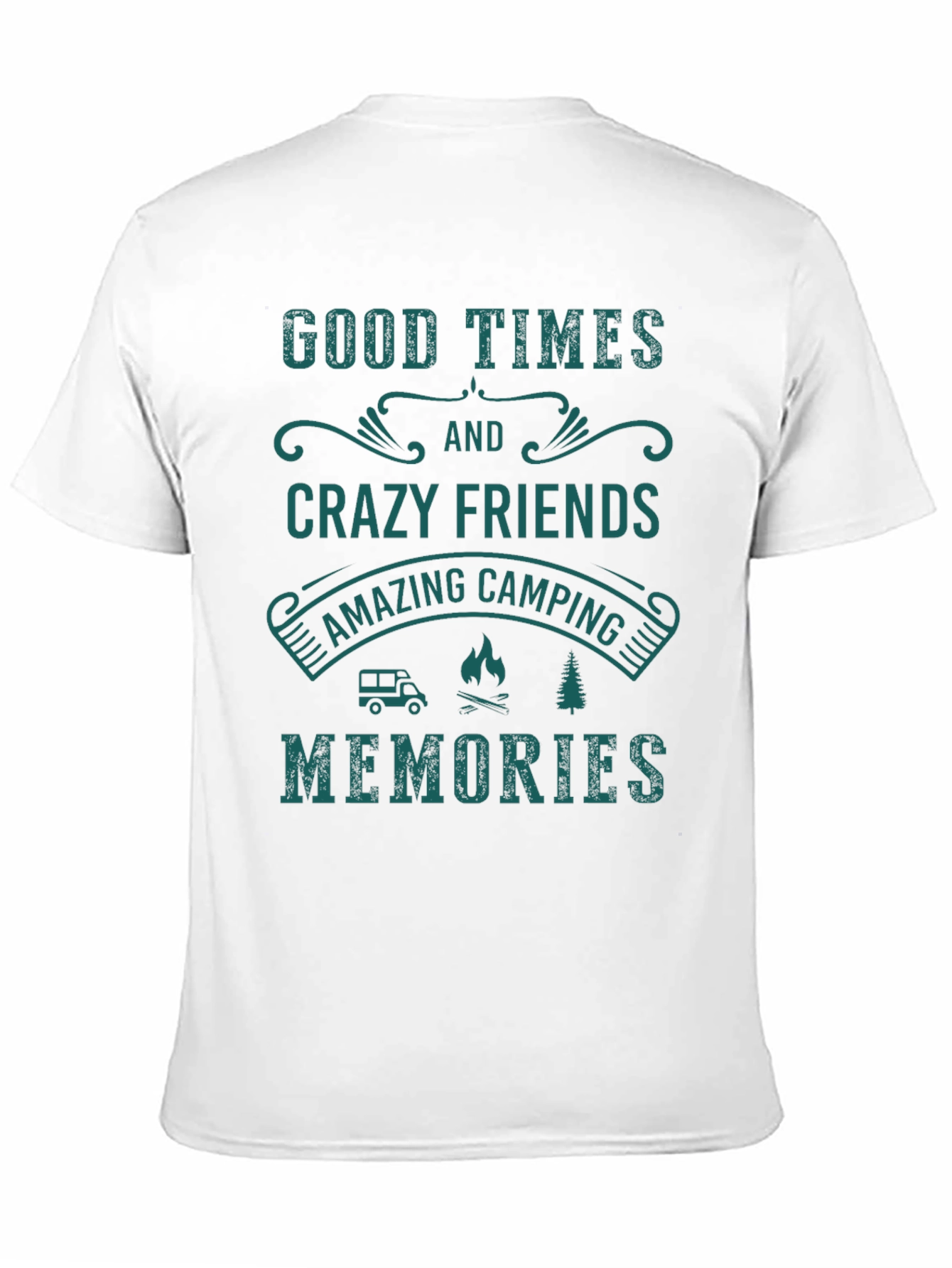 Black Camping Memories Graphic T-Shirt view 11