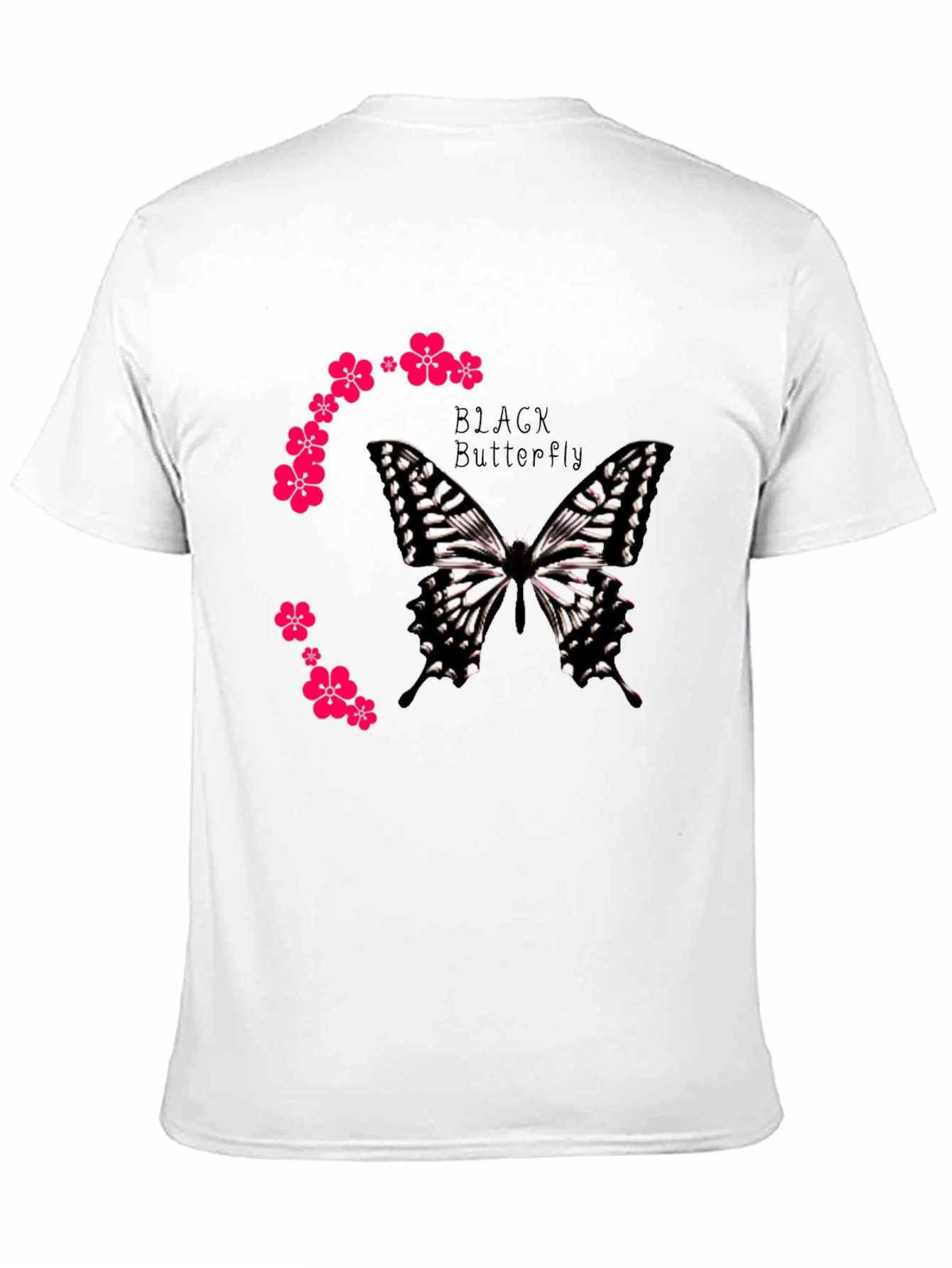 Black Black Butterfly Graphic Tee view 11