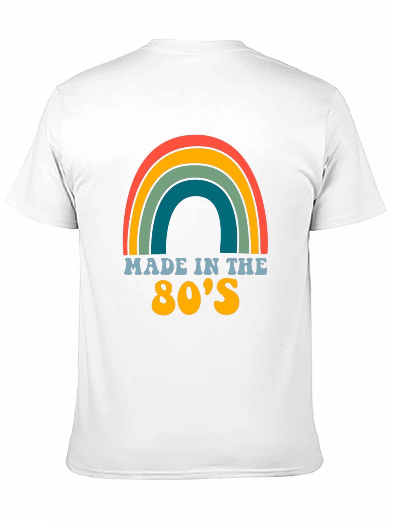 Black Made in the 80's Retro Rainbow T-Shirt view 11