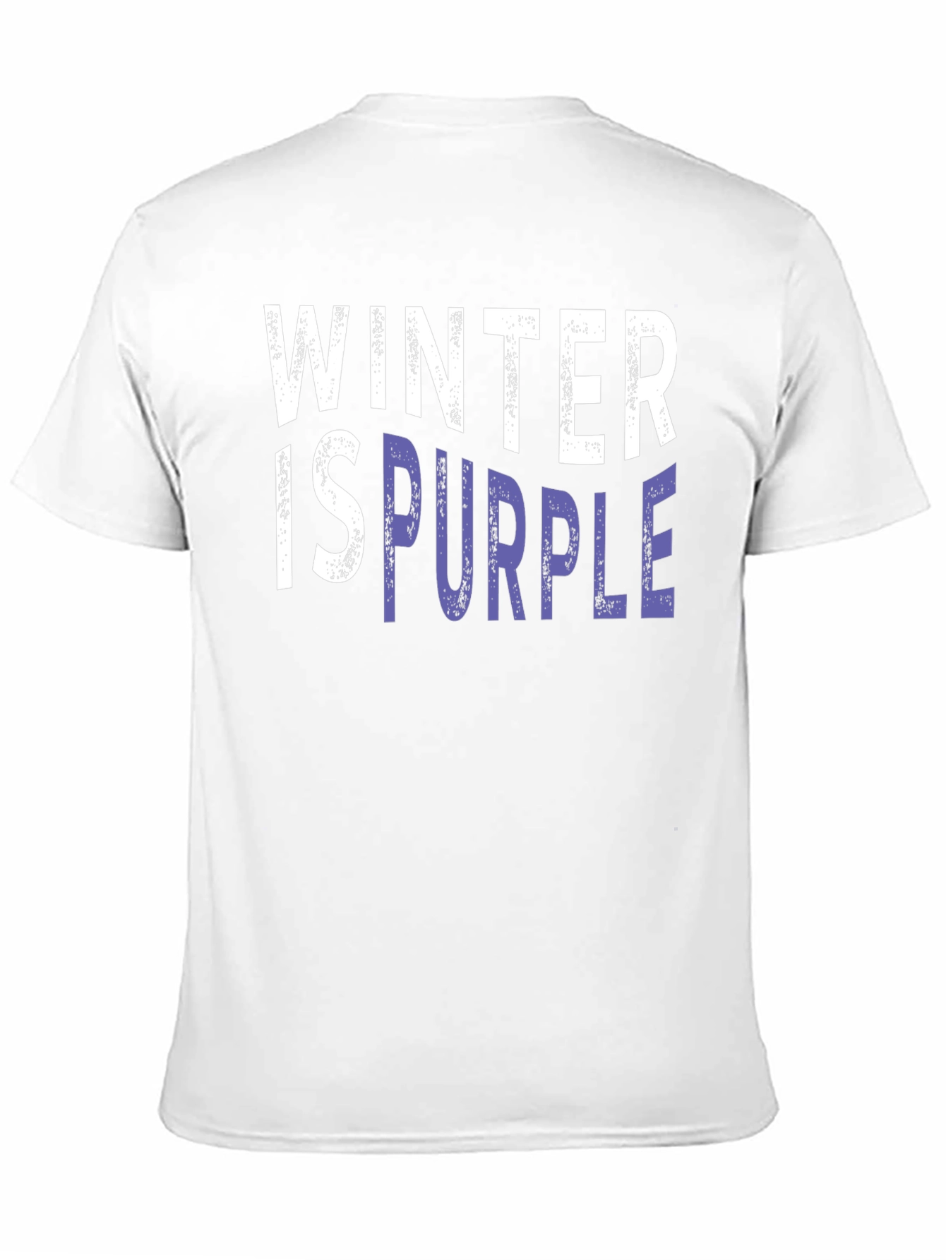 Black Winter is Purple Graphic T-Shirt view 11