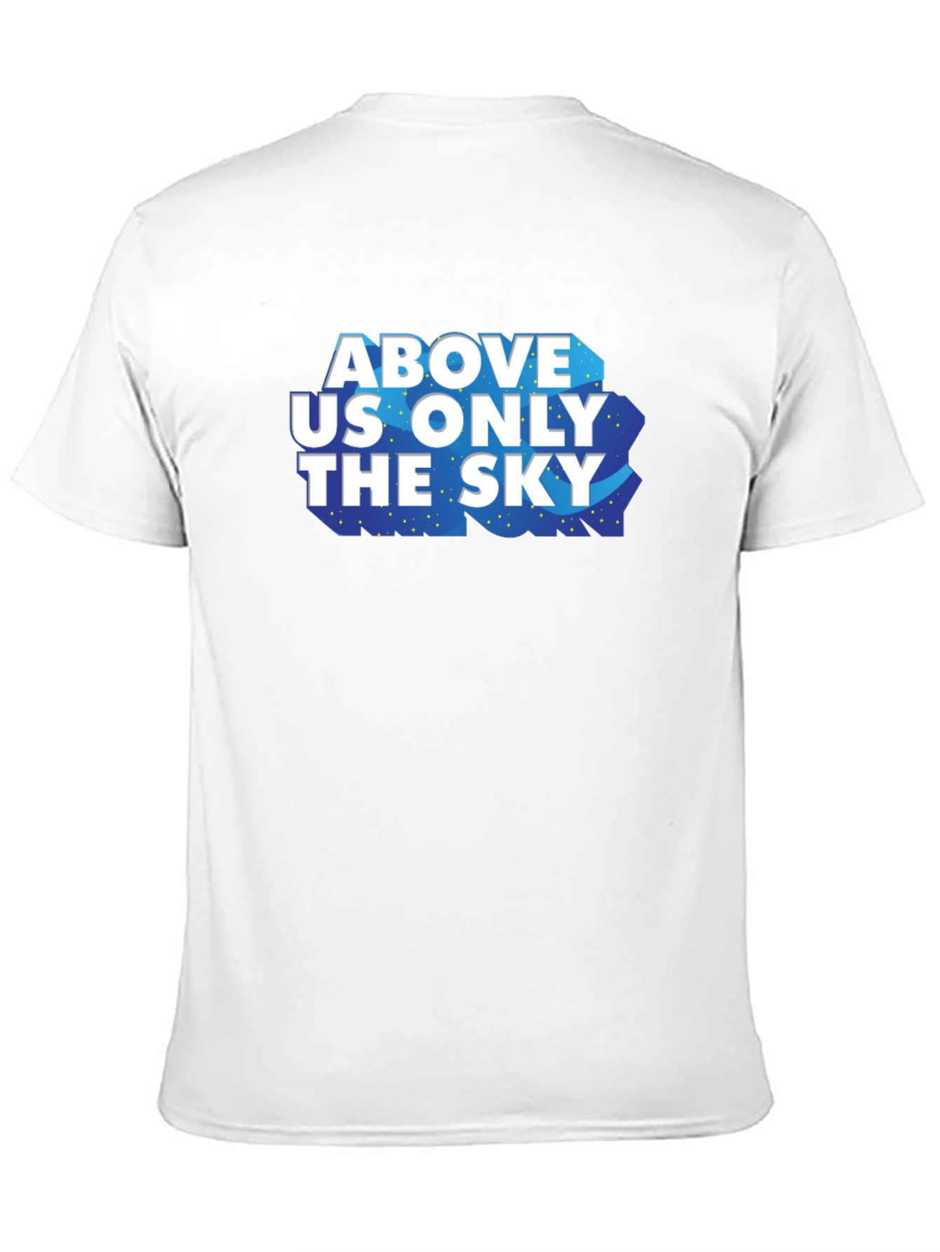 Black Above Us Only The Sky Graphic Tee view 11