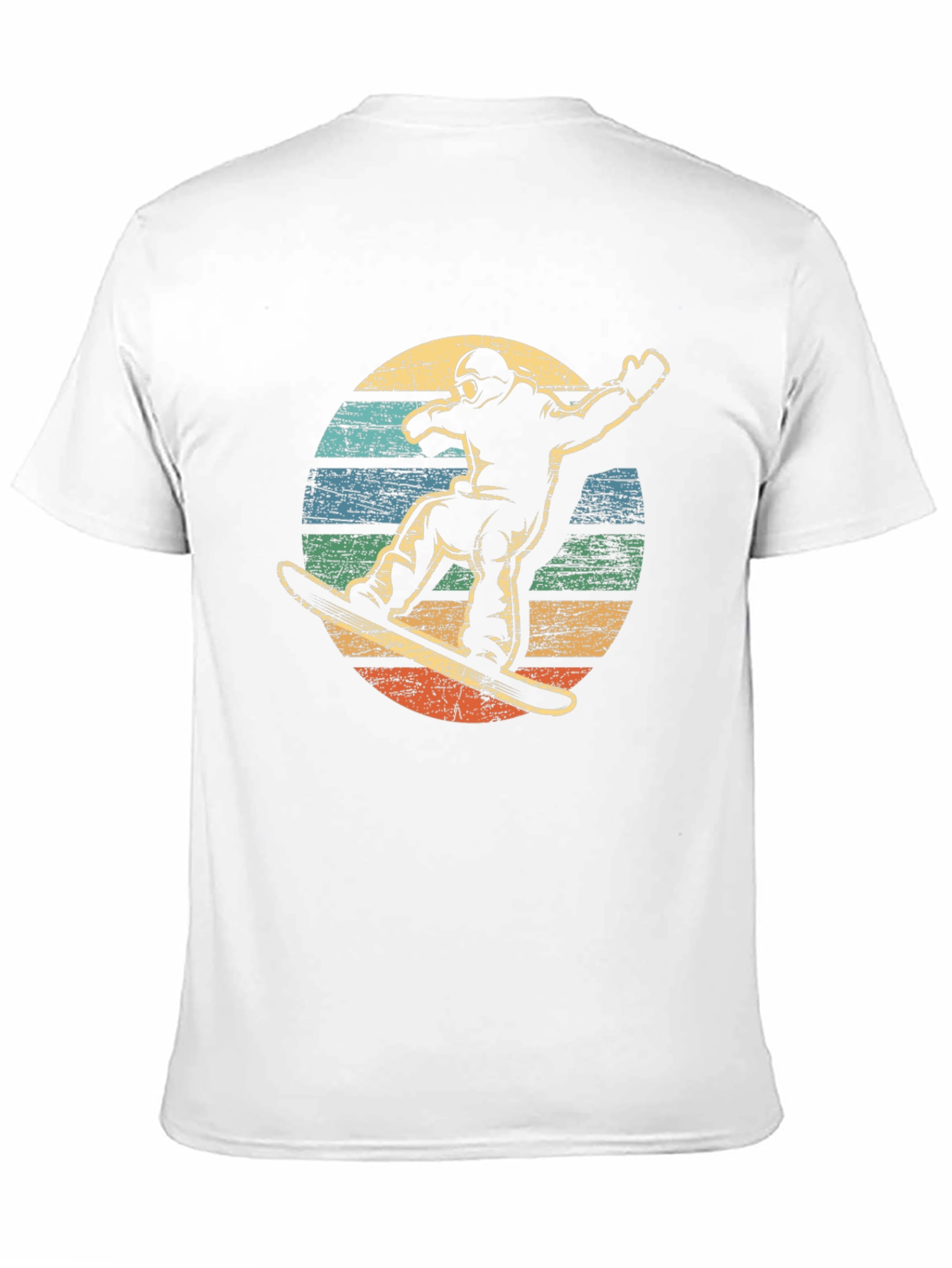 Black Retro Snowboarder Graphic Tee view 11