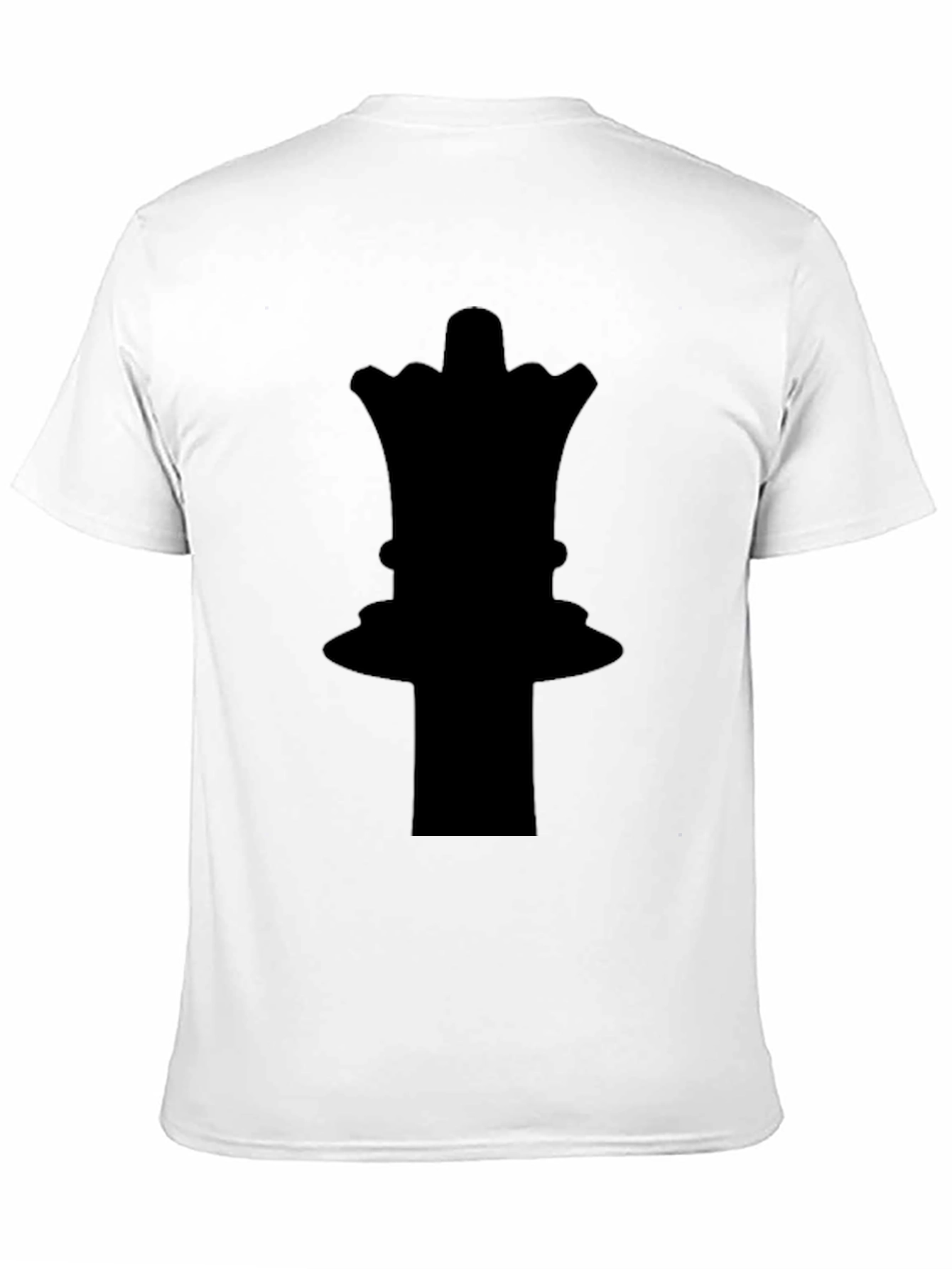 Black Chess Queen Graphic Tee - Black Cotton T-Shirt view 11