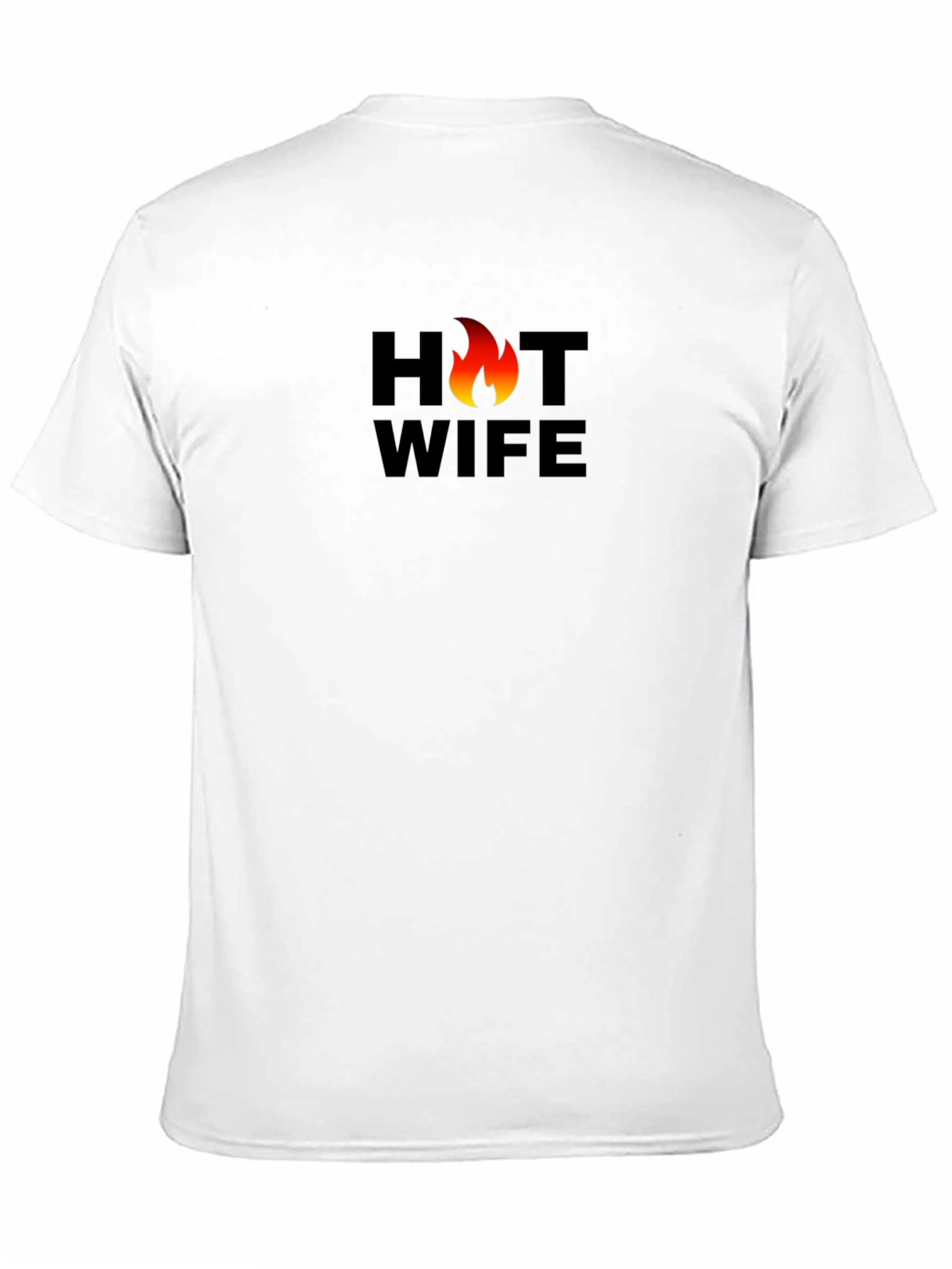 Black Hot Wife Graphic T-Shirt - Black Cotton Tee view 11