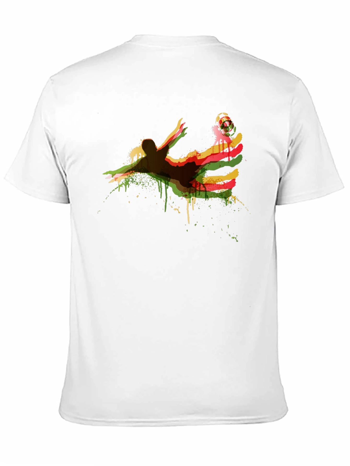 Black Soccer Kick Graphic Tee - Black Cotton Blend Shirt view 11