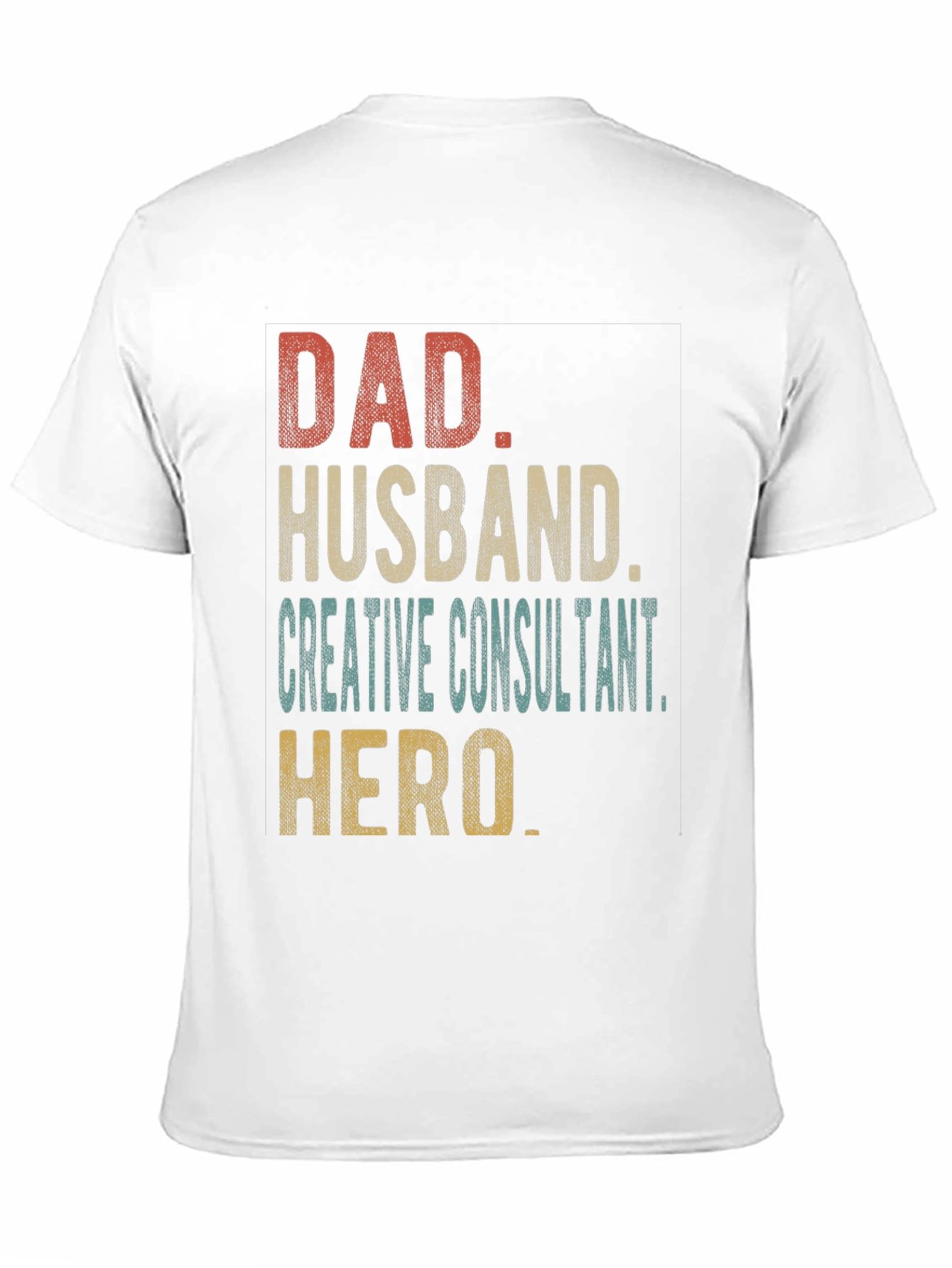 Black Dad Husband Creative Consultant Hero T-Shirt view 11