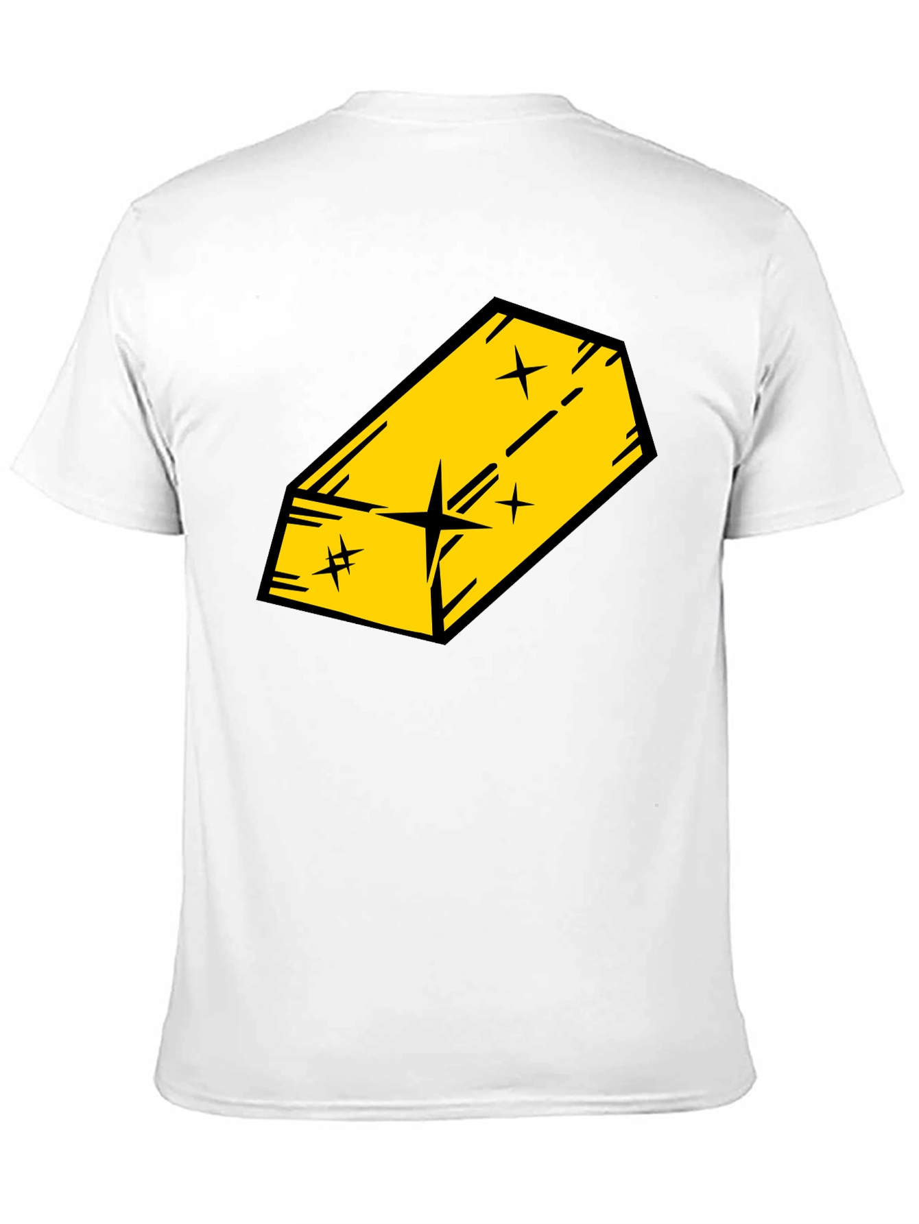 Black Gold Bar Graphic Black T-Shirt view 11