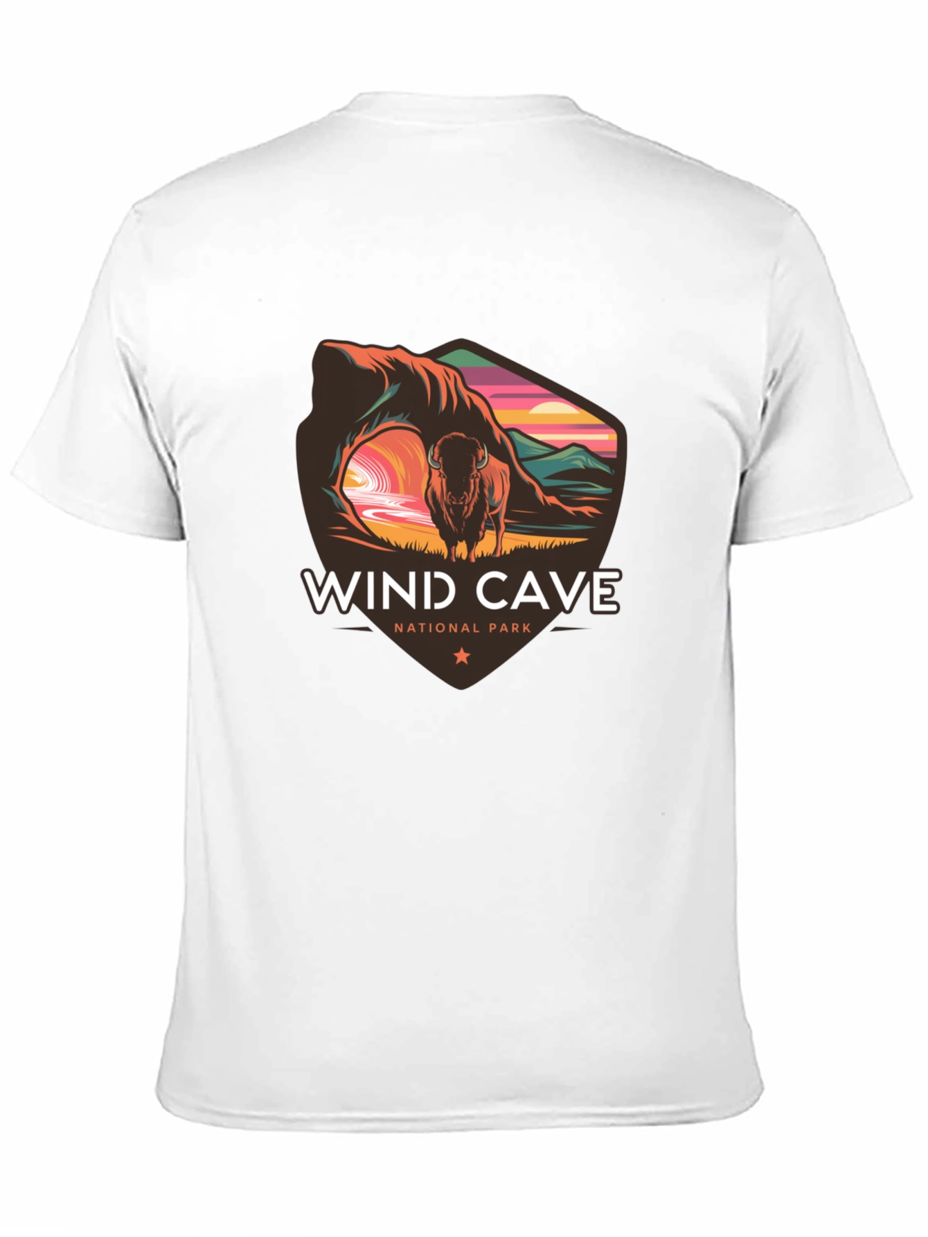 Black Wind Cave National Park Black T-Shirt view 11