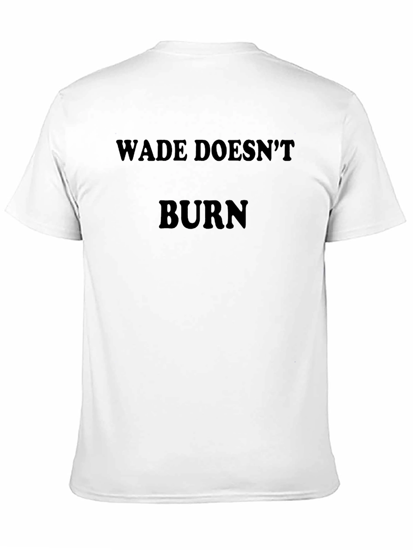 Black Wade Doesn't Burn Tee - Soft, Stylish Black T-Shirt view 11