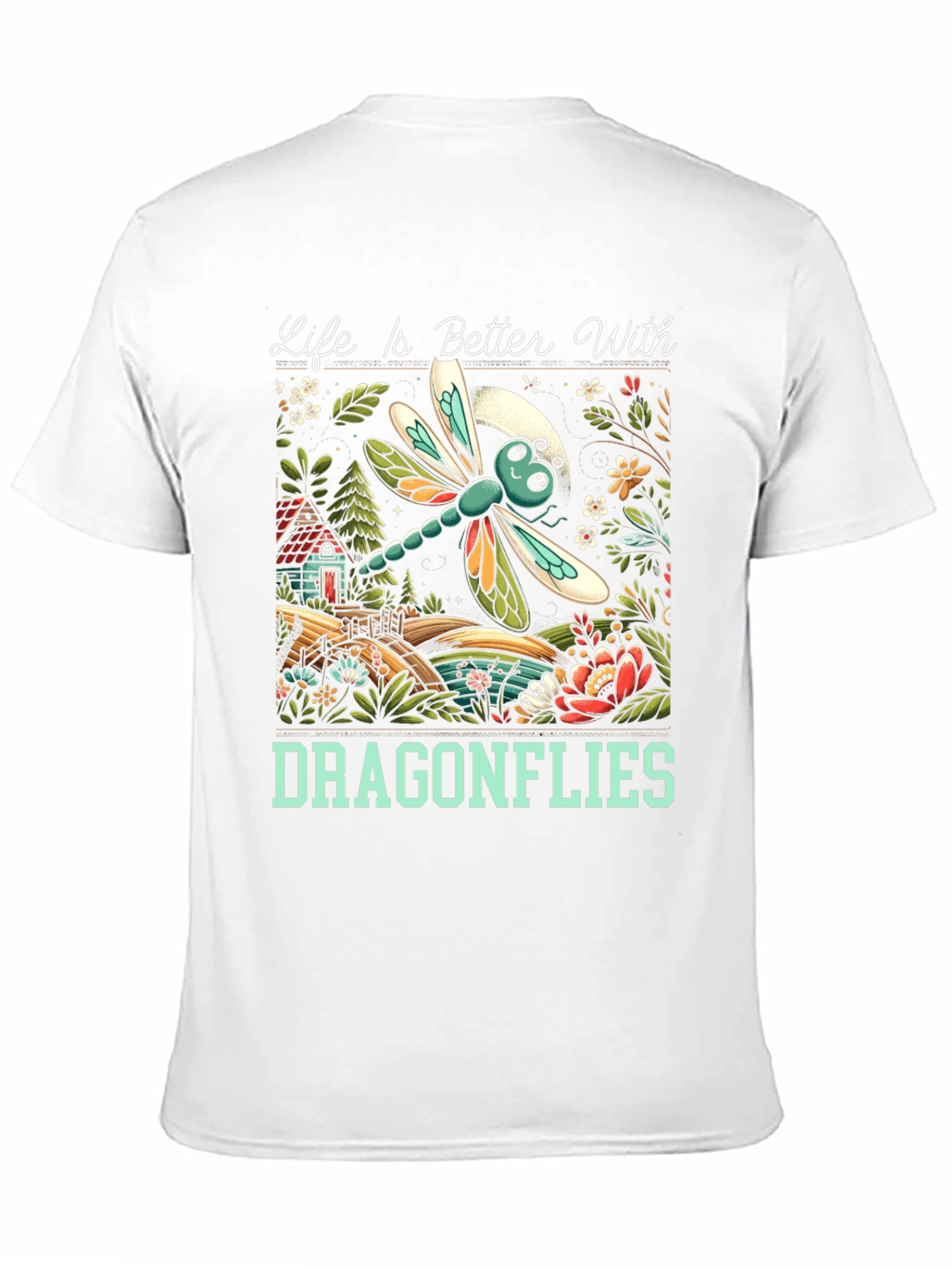 Black Life is Better With Dragonflies T-Shirt view 11