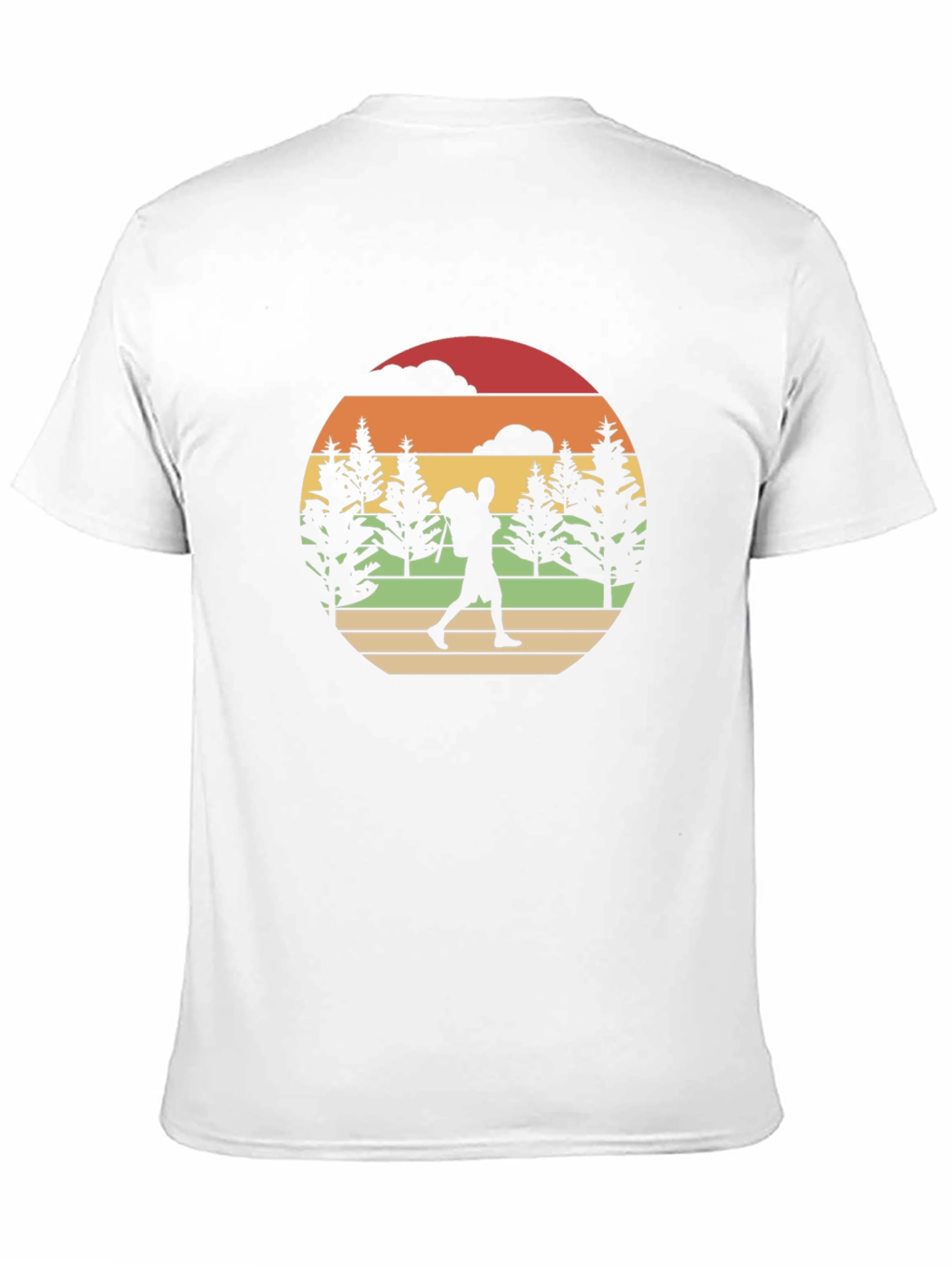 Black Retro Hiker Graphic T-Shirt view 11
