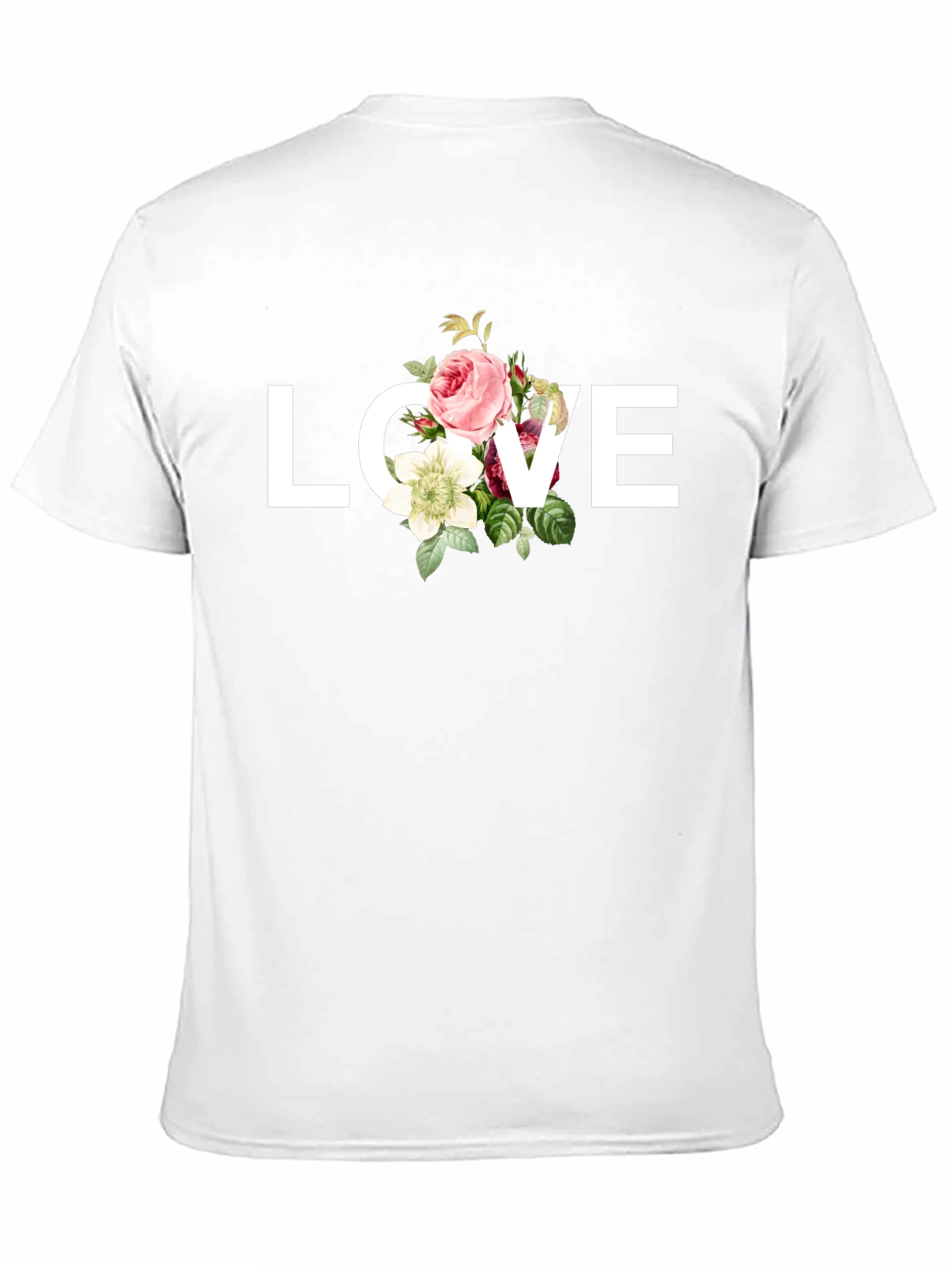 Black Floral Love Graphic T-Shirt view 11