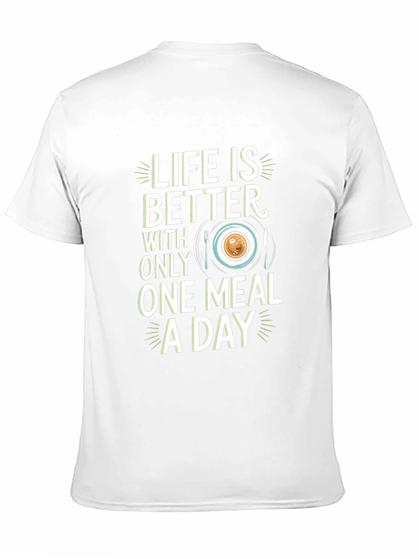 Black Life Is Better One Meal A Day Graphic Tee view 11