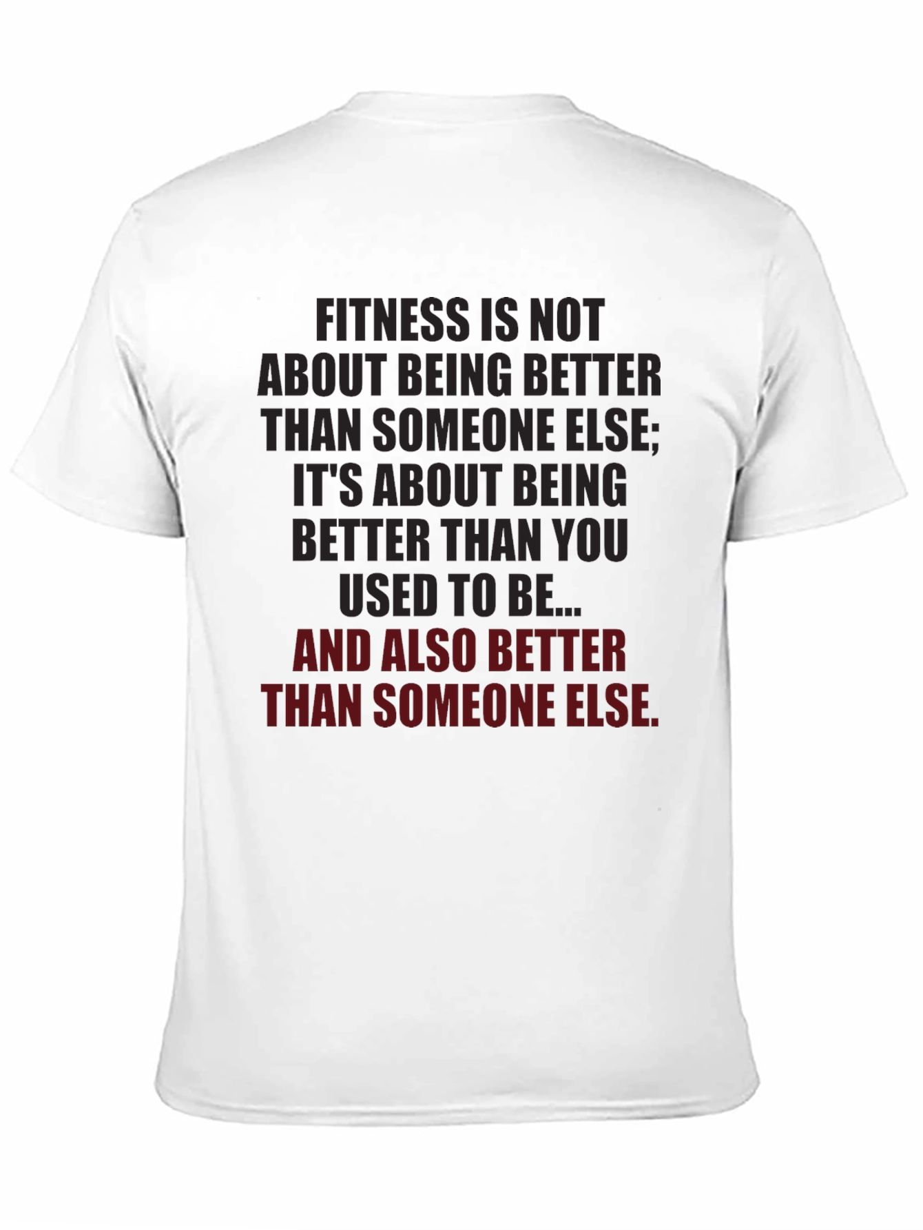 Black Fitness Motivation T-Shirt - Be Better Than You Were view 11