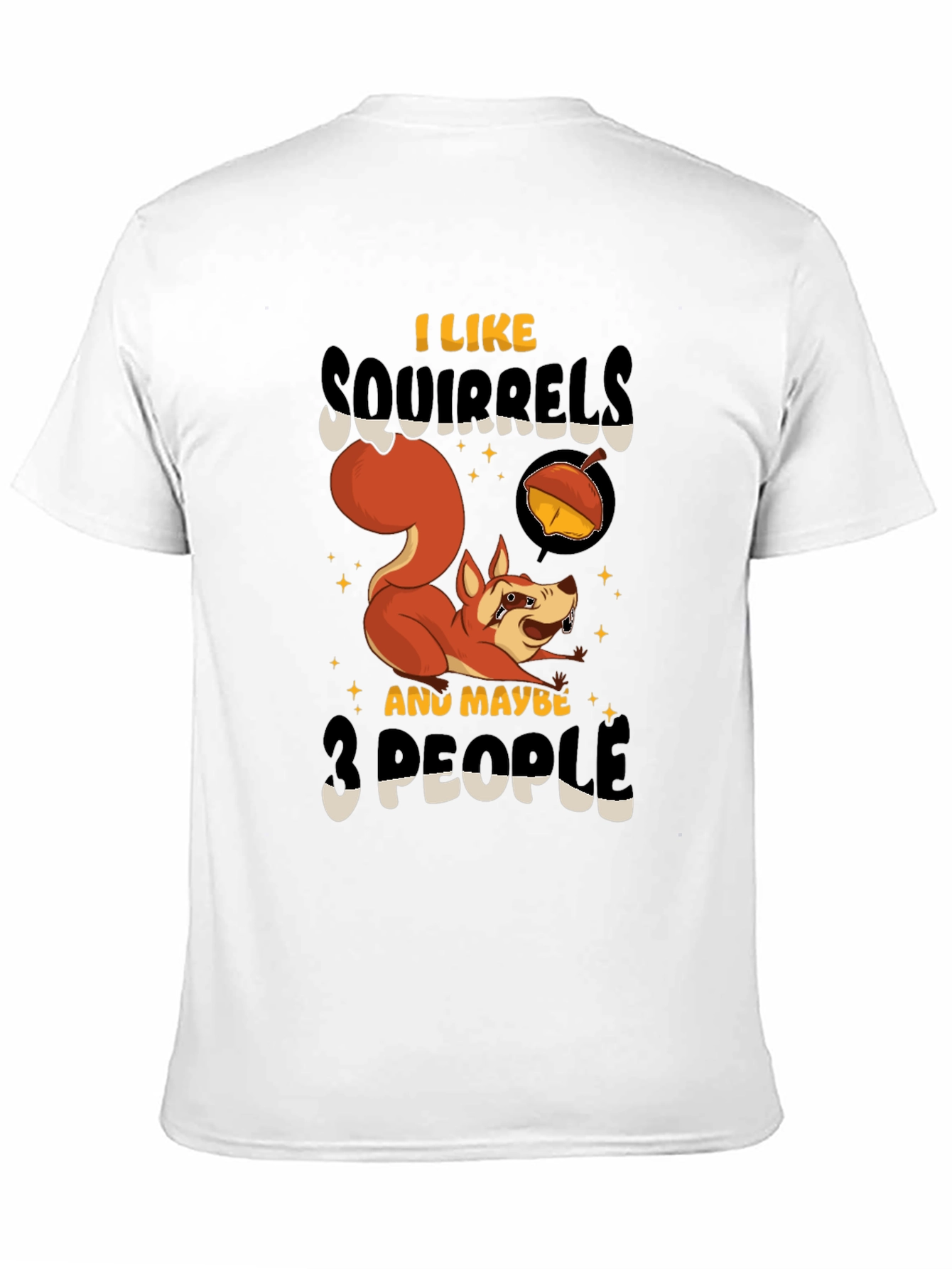 Black Squirrel Lover Graphic T-Shirt view 11