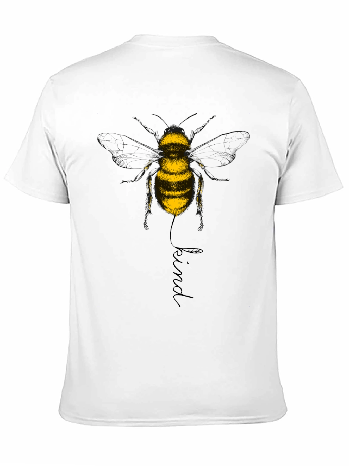 Black Bee Kind T-Shirt - Stylish Black Tee view 11