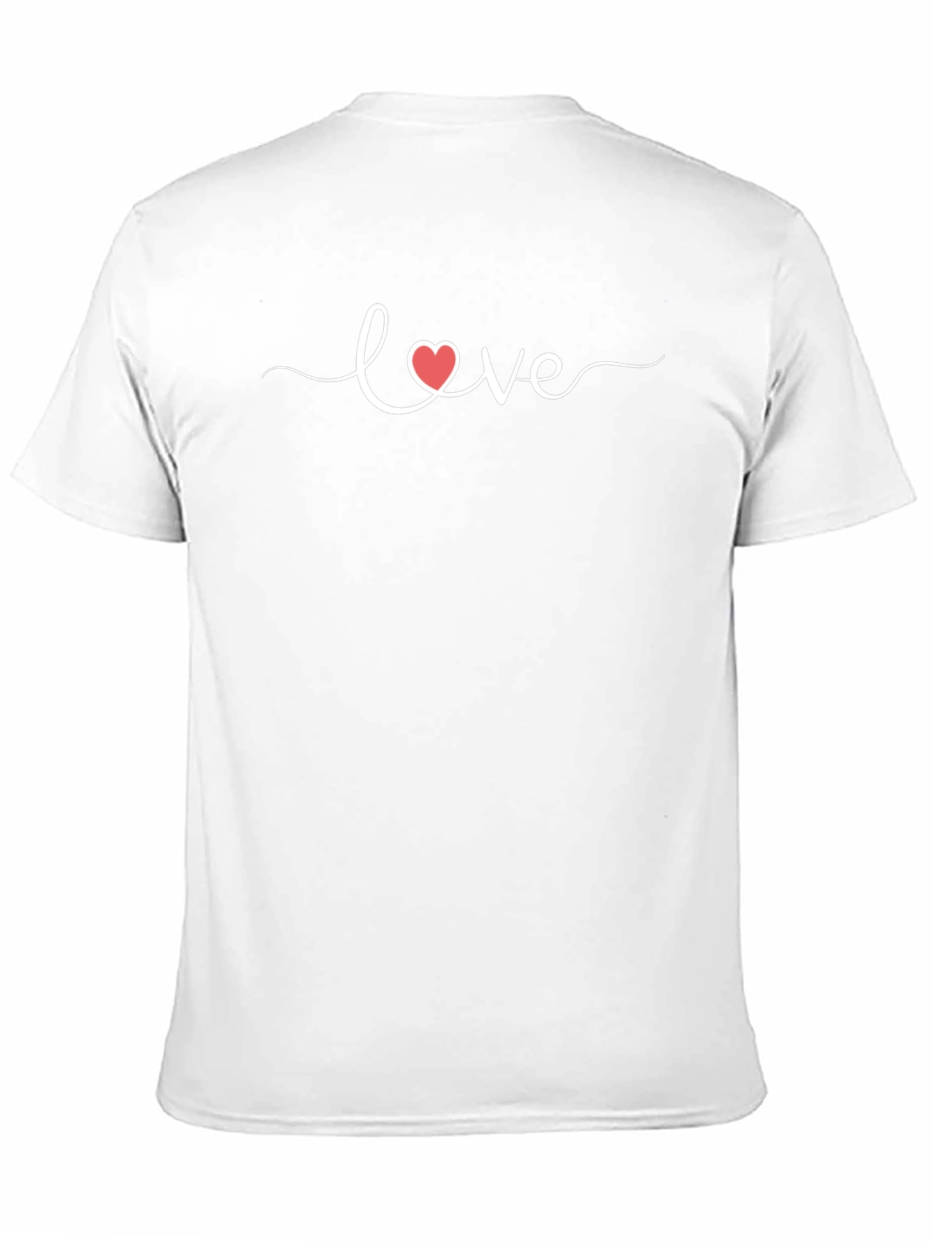 Black Love Heart Graphic Black T-Shirt view 11