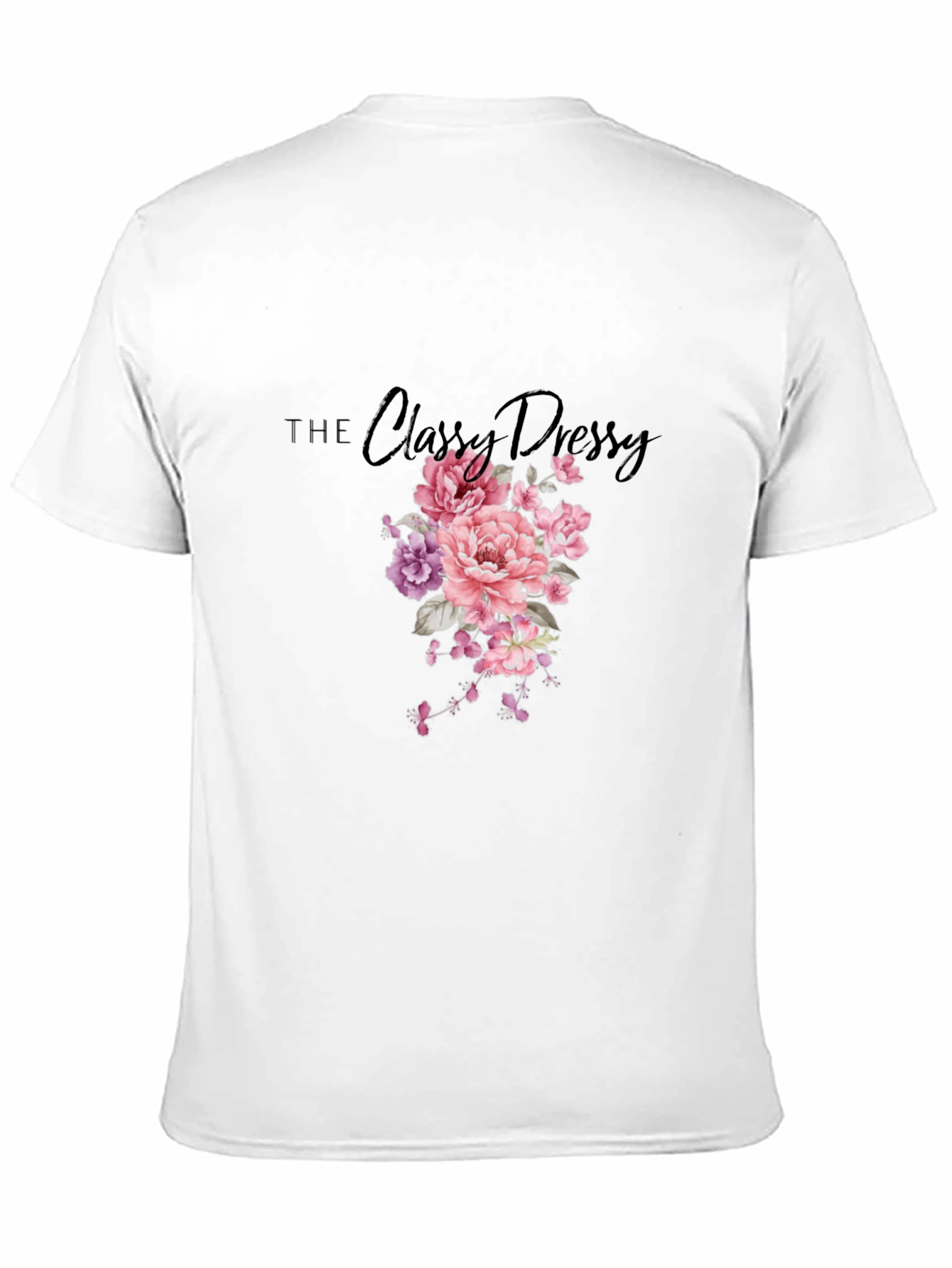 Black Floral Print Black T-Shirt view 11