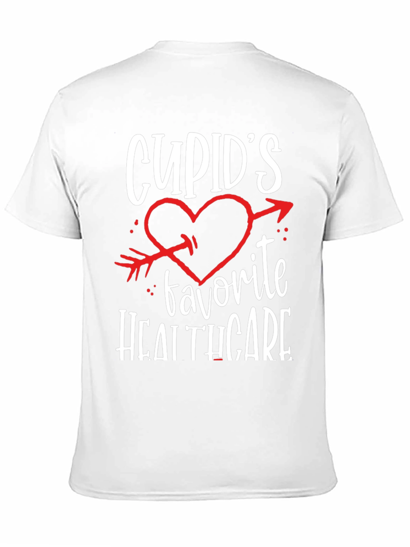 Black Cupid's Favorite Healthcare Black T-Shirt view 11