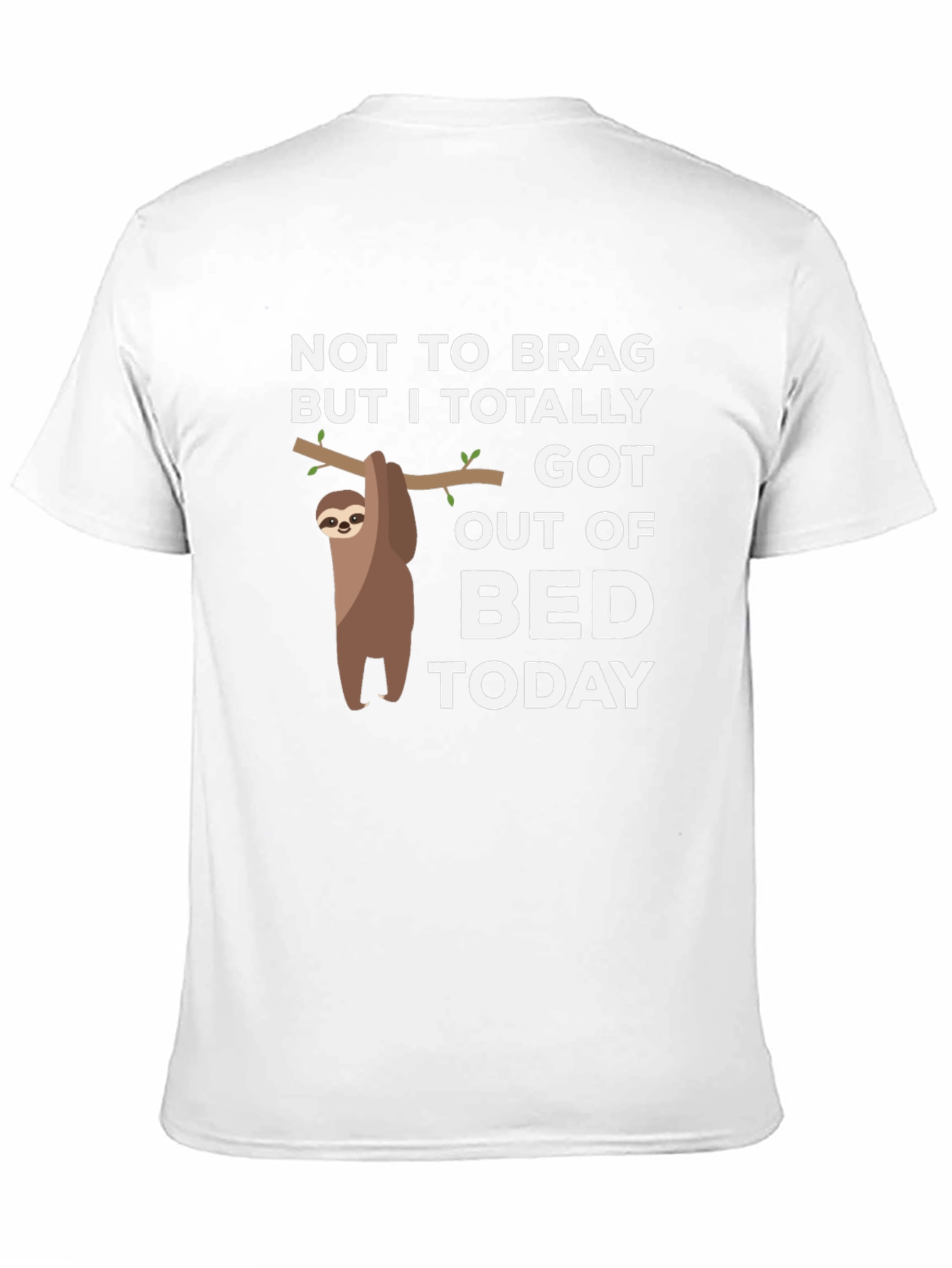 Black Sloth Got Out of Bed T-Shirt - Funny Lazy Tee view 11