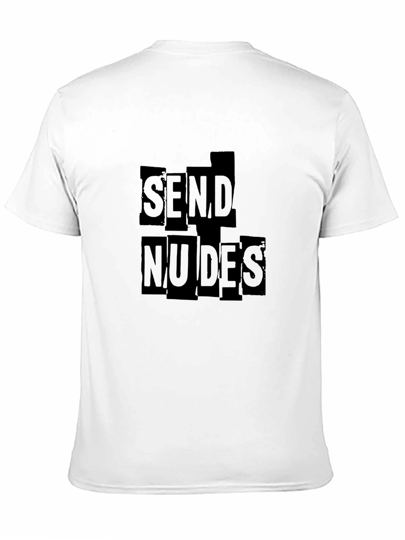 Black Send Nudes Graphic Novelty T-Shirt view 11