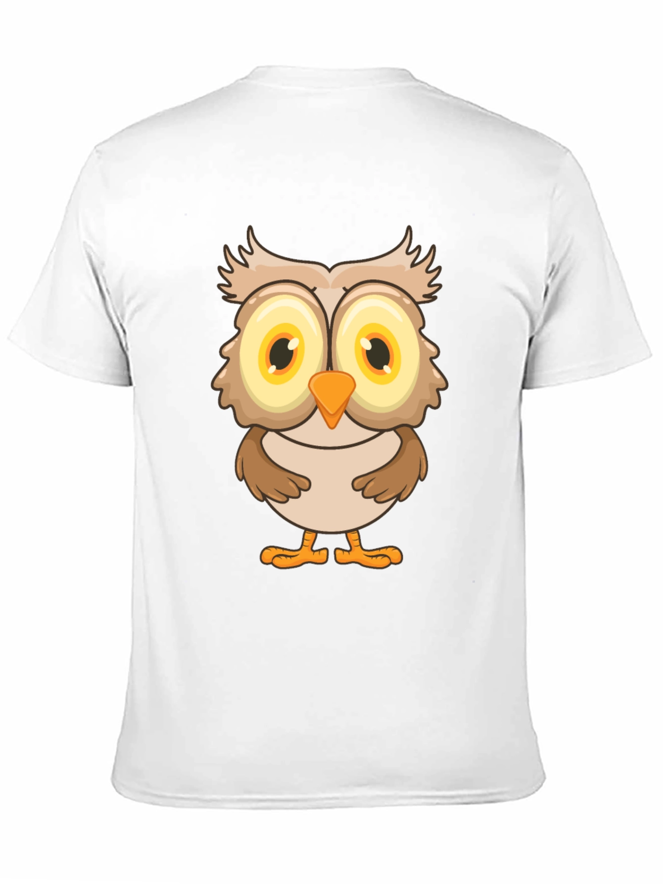 Black Owl Graphic Print T-Shirt - Black Cotton Tee view 11