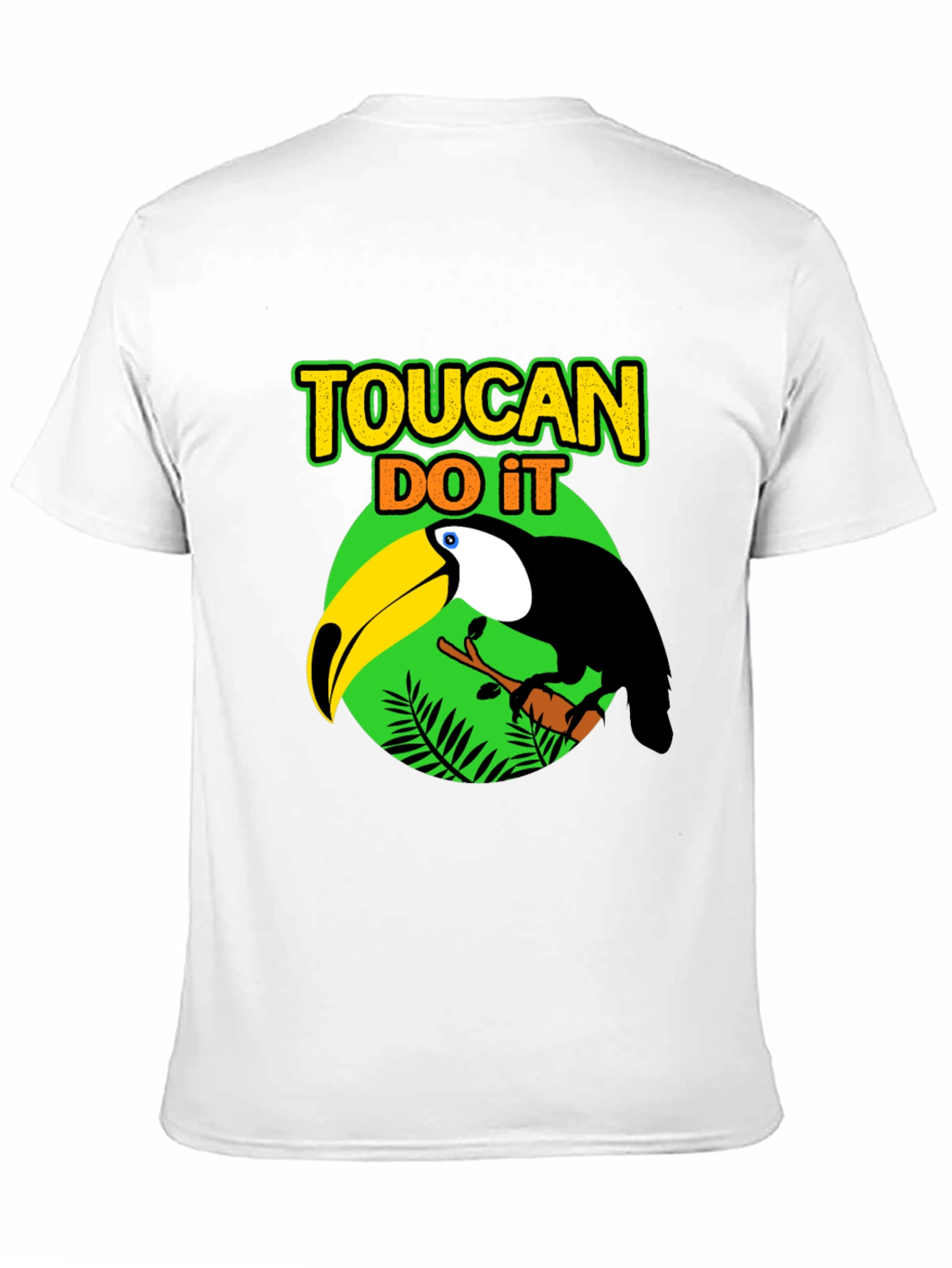 Black Toucan Do It Graphic T-Shirt - Tropical Bird Tee view 11
