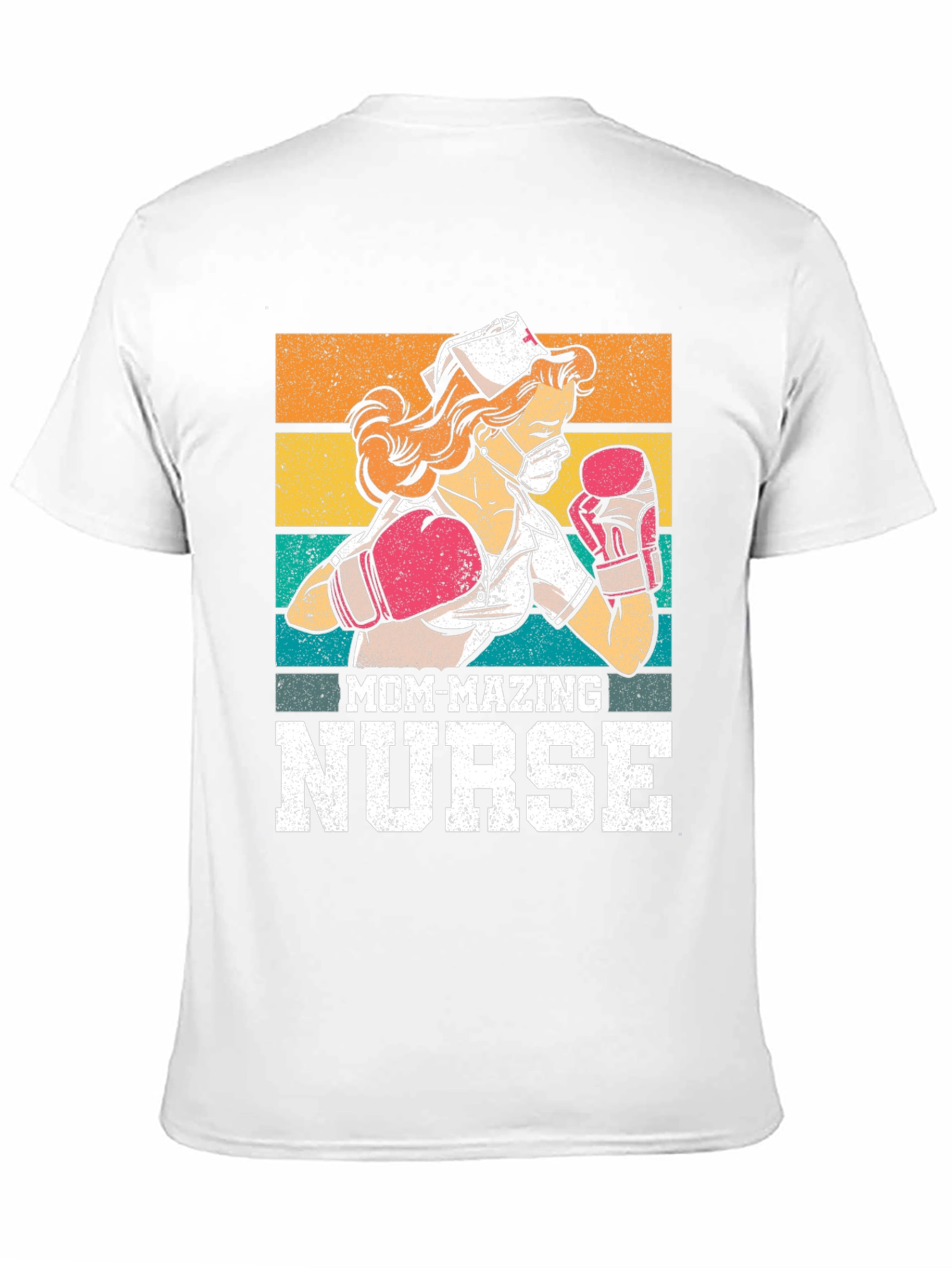 Black Mom-mazing Nurse T-Shirt - Fighting Fit Medical Hero Tee view 11