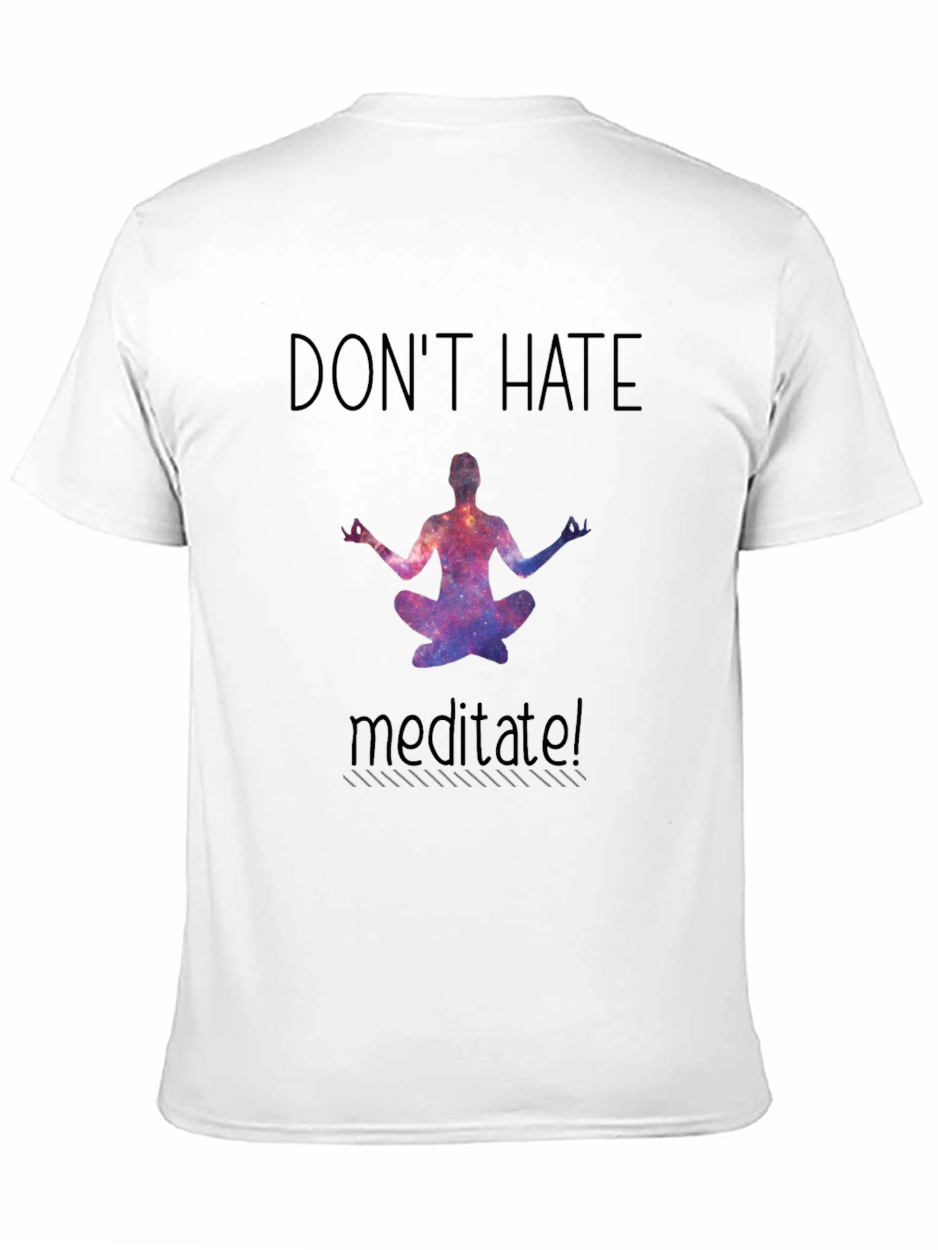 Black Don't Hate Meditate T-Shirt view 11