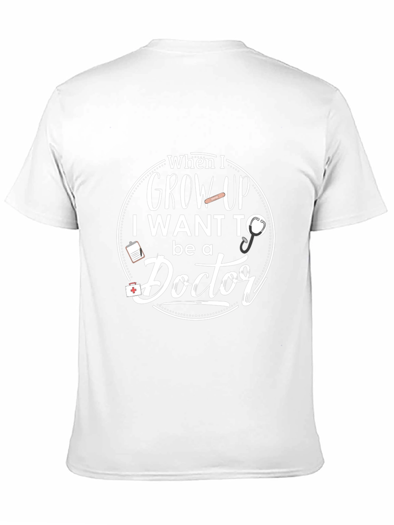 Black Future Doctor T-Shirt - When I Grow Up view 11