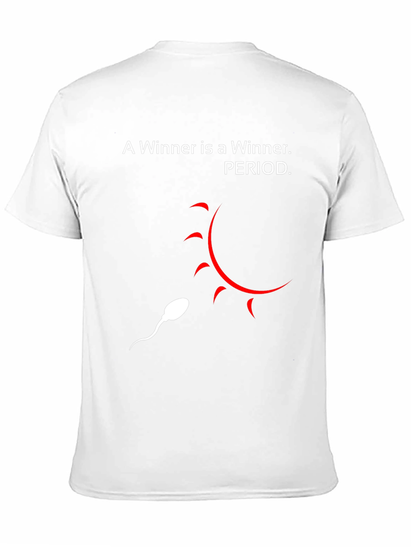 Black Humorous 'A Winner is a Winner' Graphic T-Shirt view 11